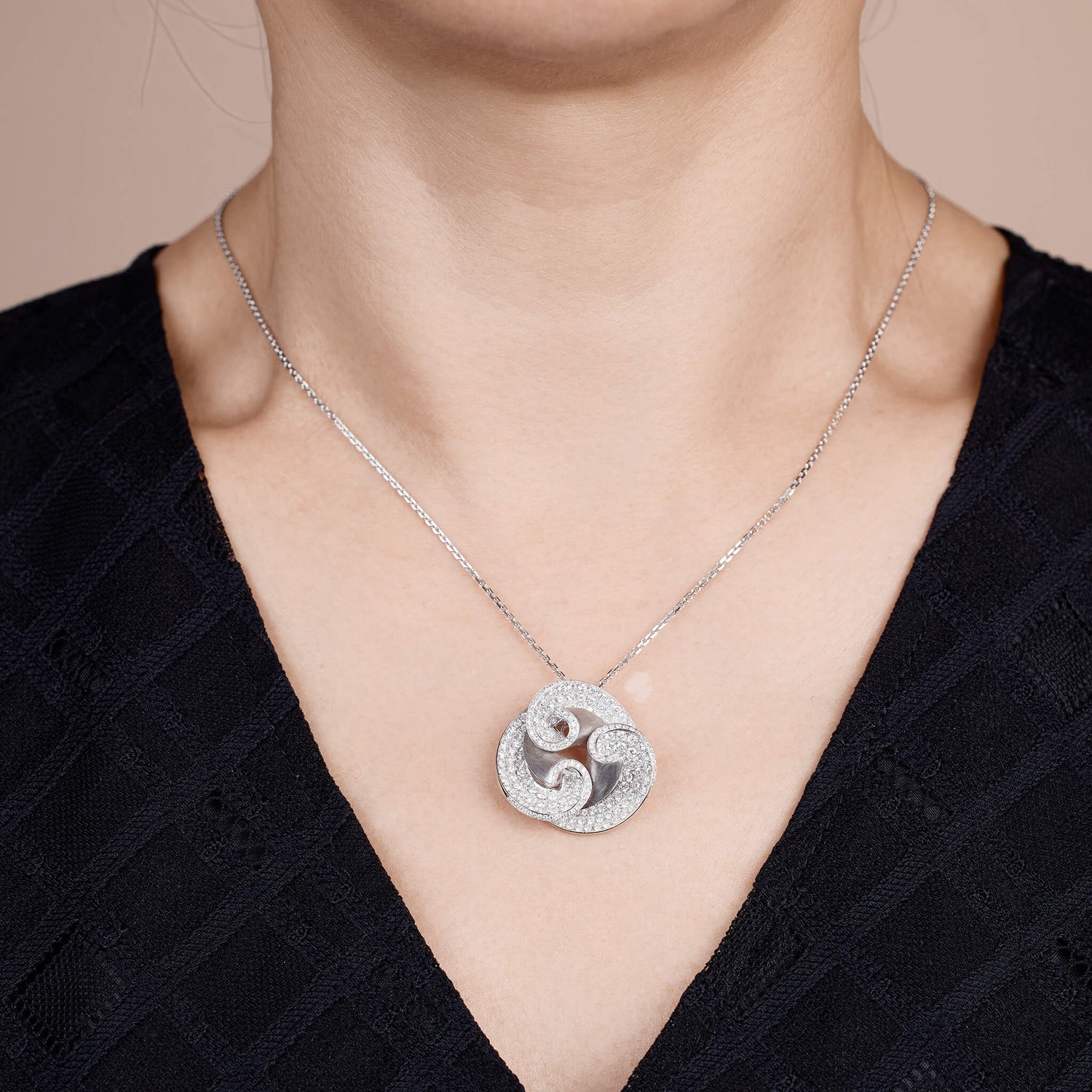 2.05ct.tw. Natural Diamond Pendant in 18K Gold - Jewelry And Store