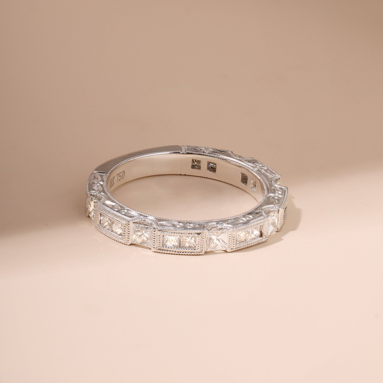 Vintage - Style Diamond Stackable Band - Jewelry And Store