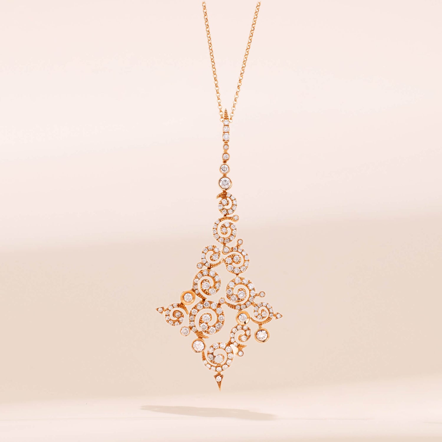 1.44ct.tw. Natural Diamond Pendant in 18K Gold - Jewelry And Store