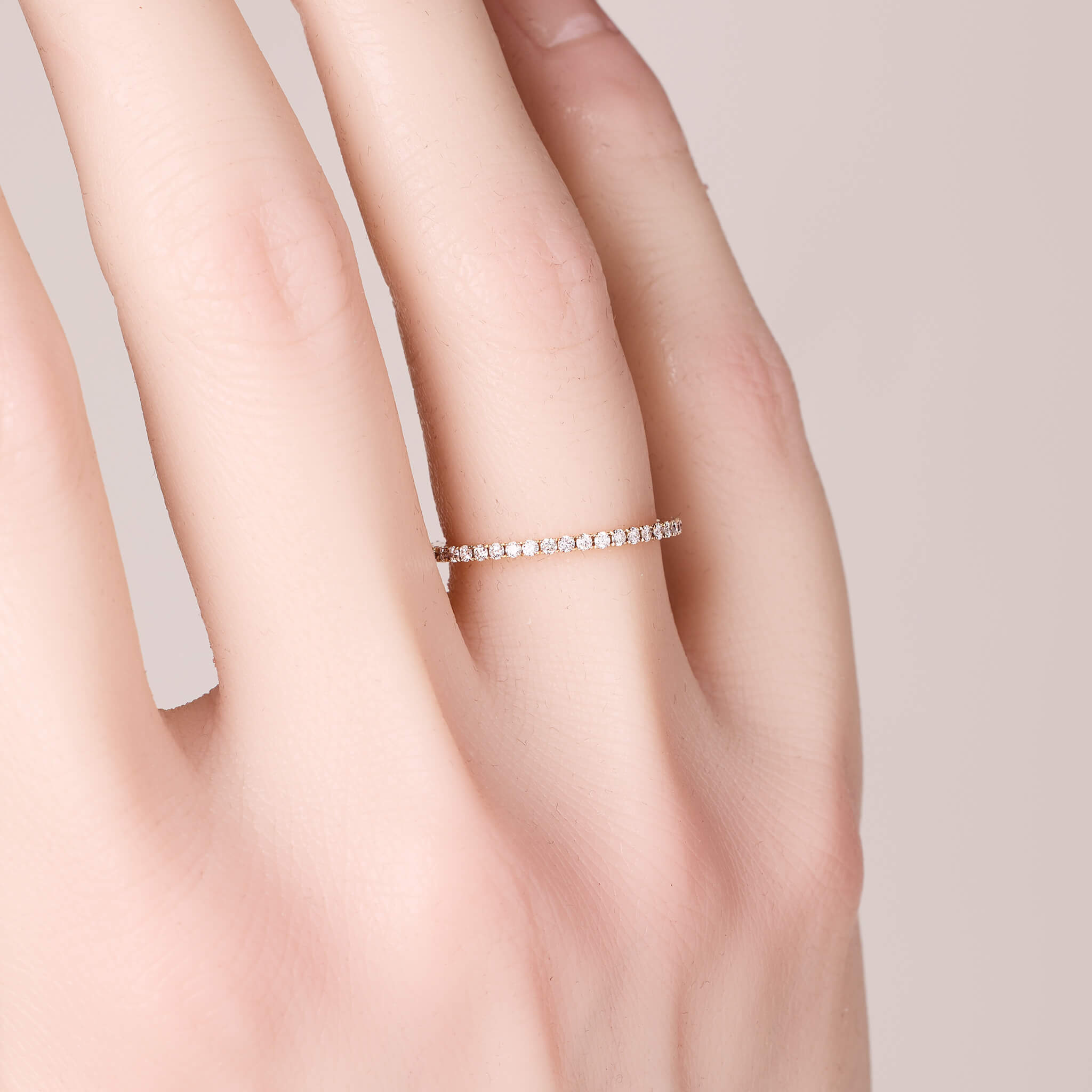 0.43ct.tw. Eternity Diamond Band Ring in 18K Gold - Jewelry And Store