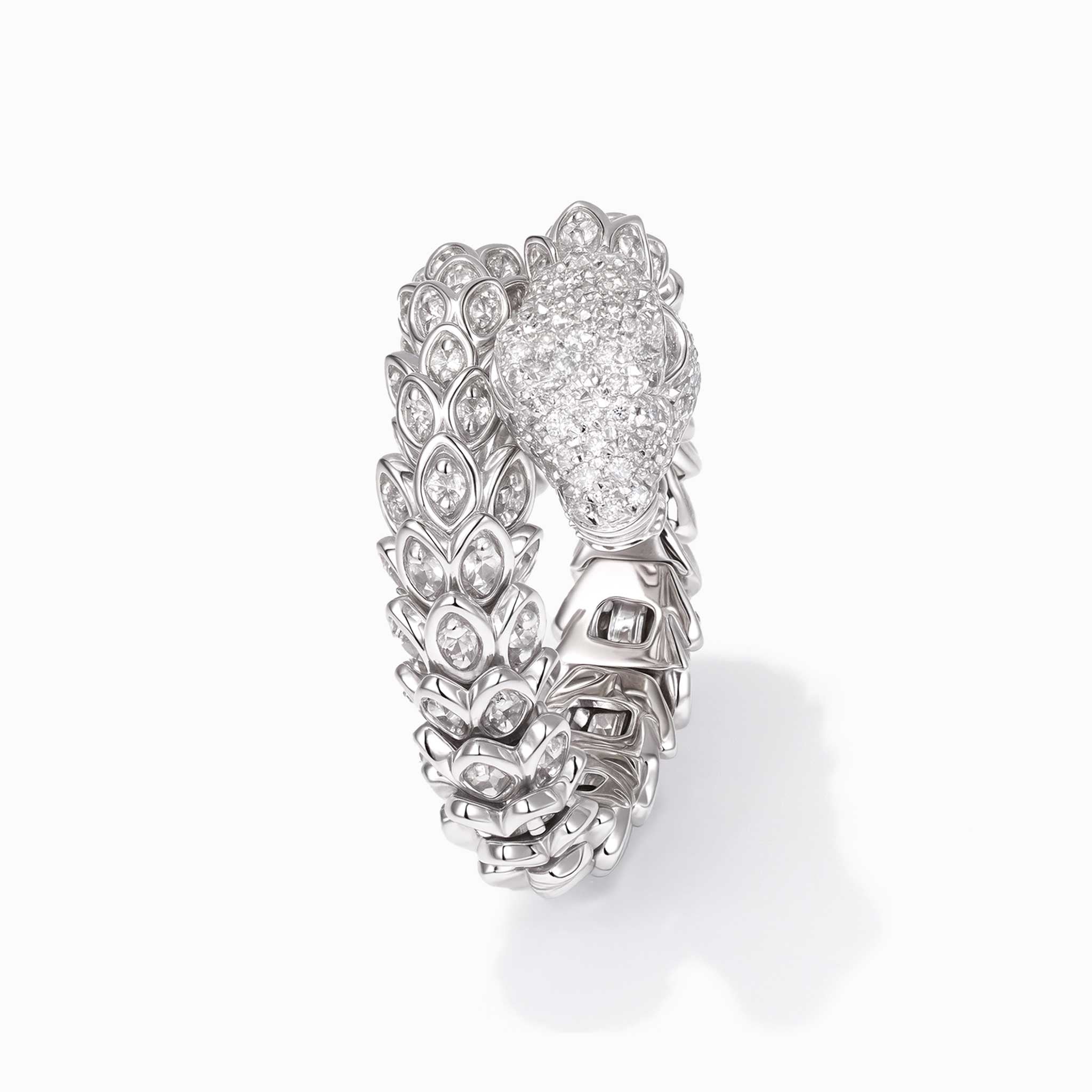 1.83ct Natural Diamond Dragon Ring 18K Gold - JewelryandStore