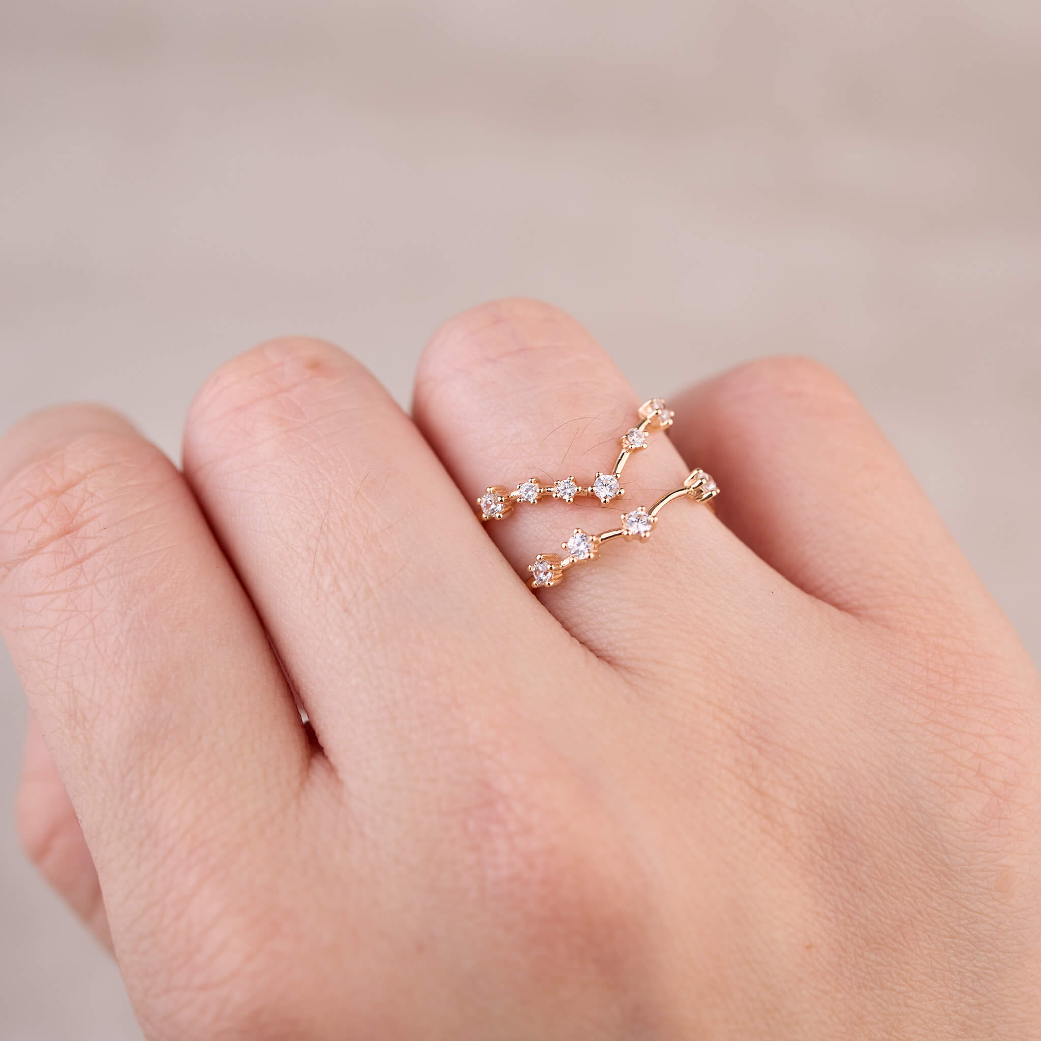 925 Silver Starry Star Ring - Jewelry And Store