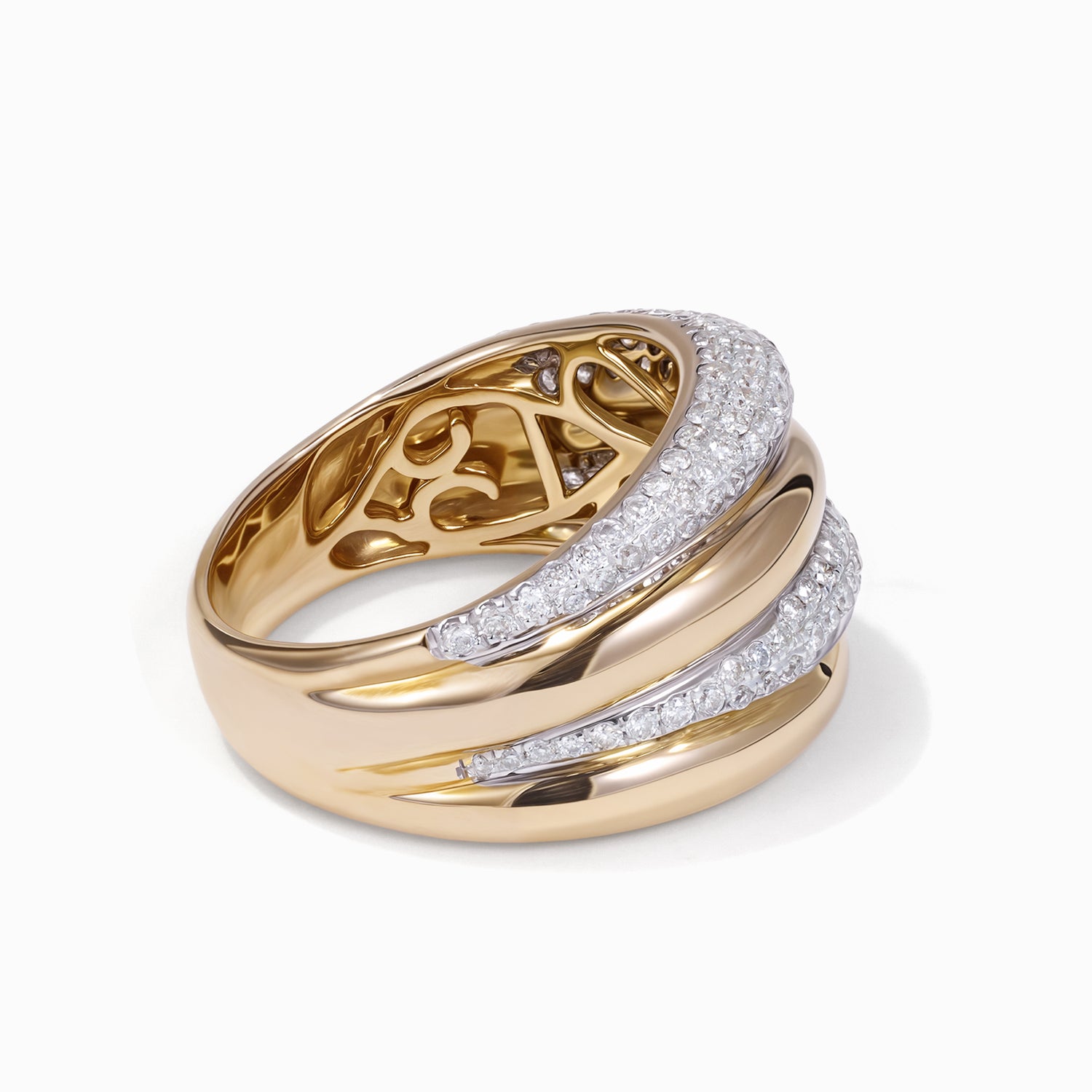 0.87ct.tw. Layered Diamond Ring in 14K Gold - Jewelry And Store