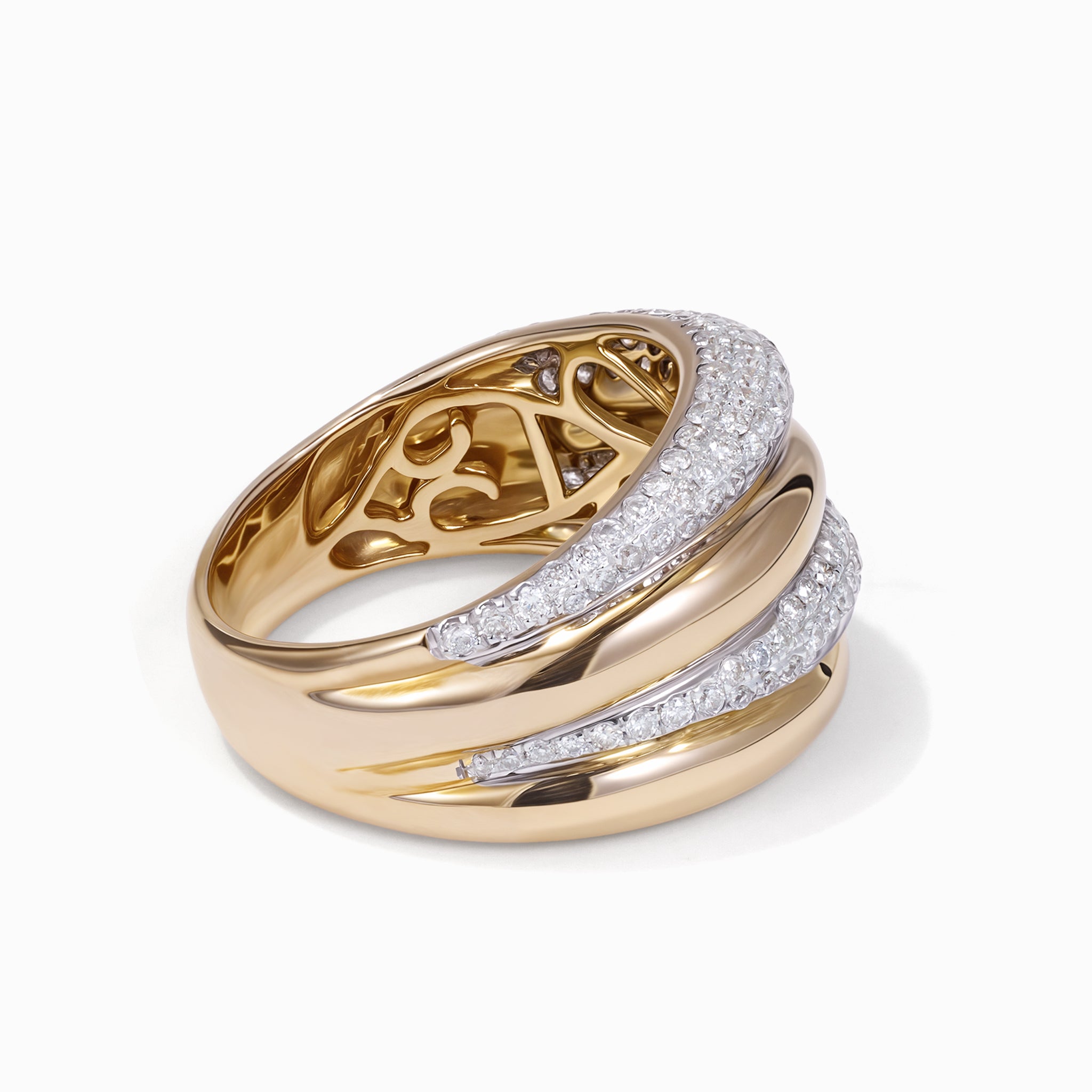 0.87ct.tw. Layered Diamond Ring in 14K Gold - Jewelry And Store