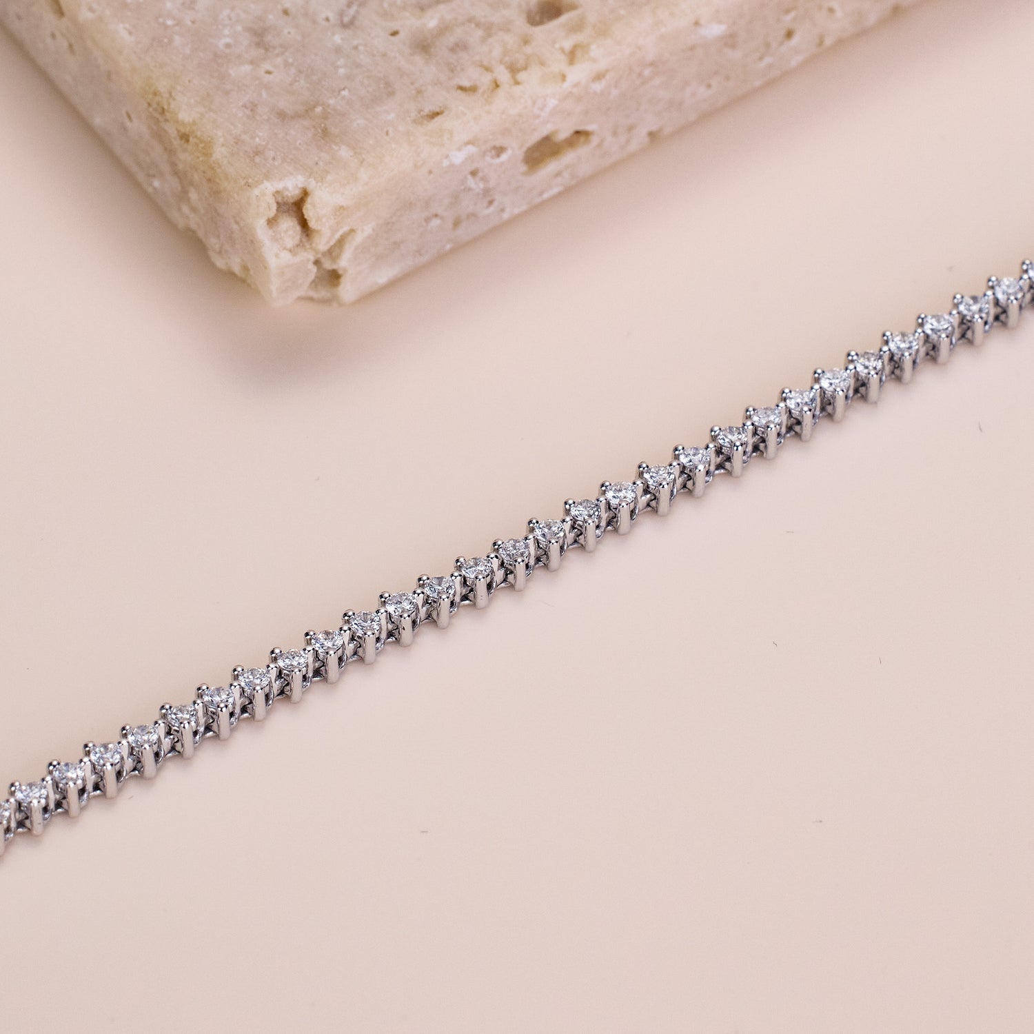 1.12ct.tw. Diamond Bracelet in 18K Gold - Jewelry And Store