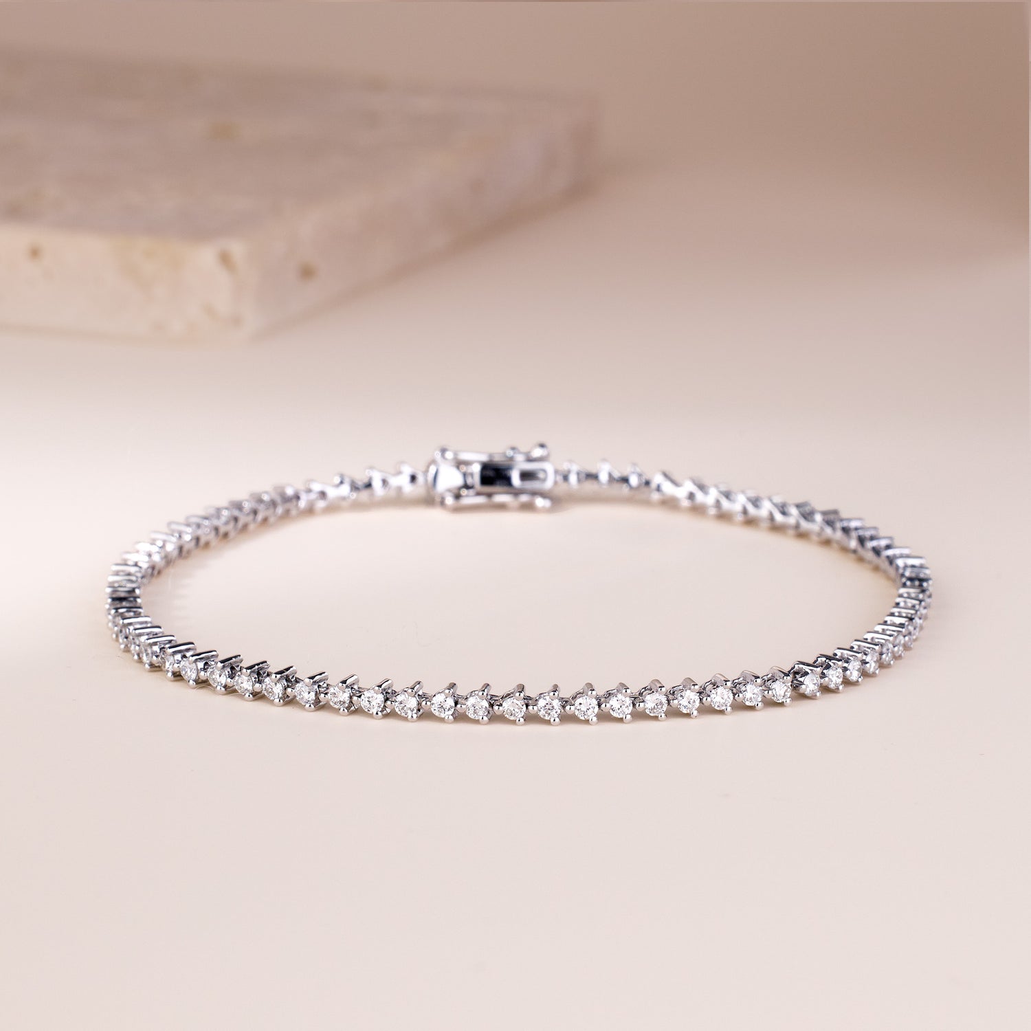 1.12ct.tw. Diamond Bracelet in 18K Gold - Jewelry And Store