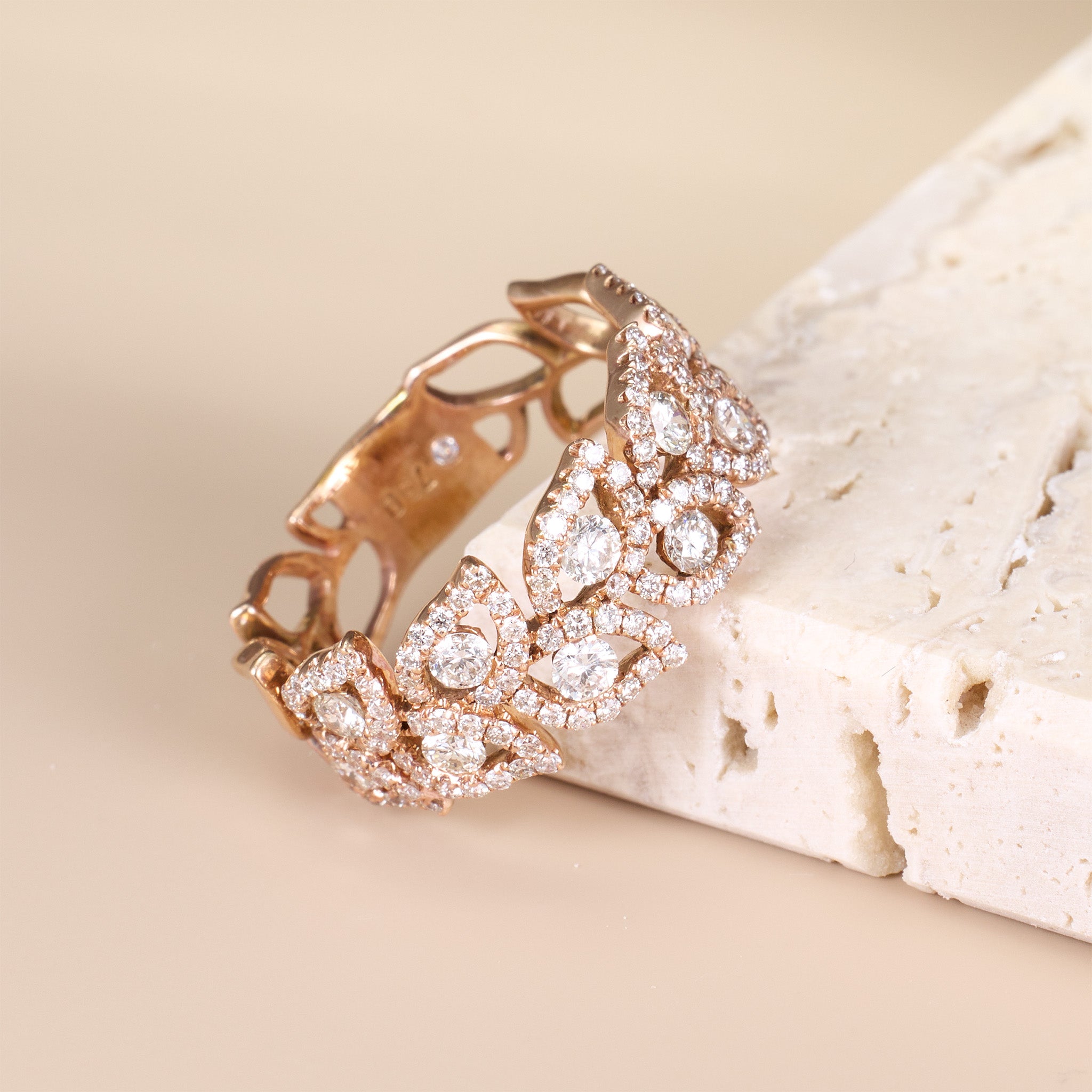 1.16ct.tw. Vintage - inspired Diamond Filigree Ring in 14K Gold - Jewelry And Store