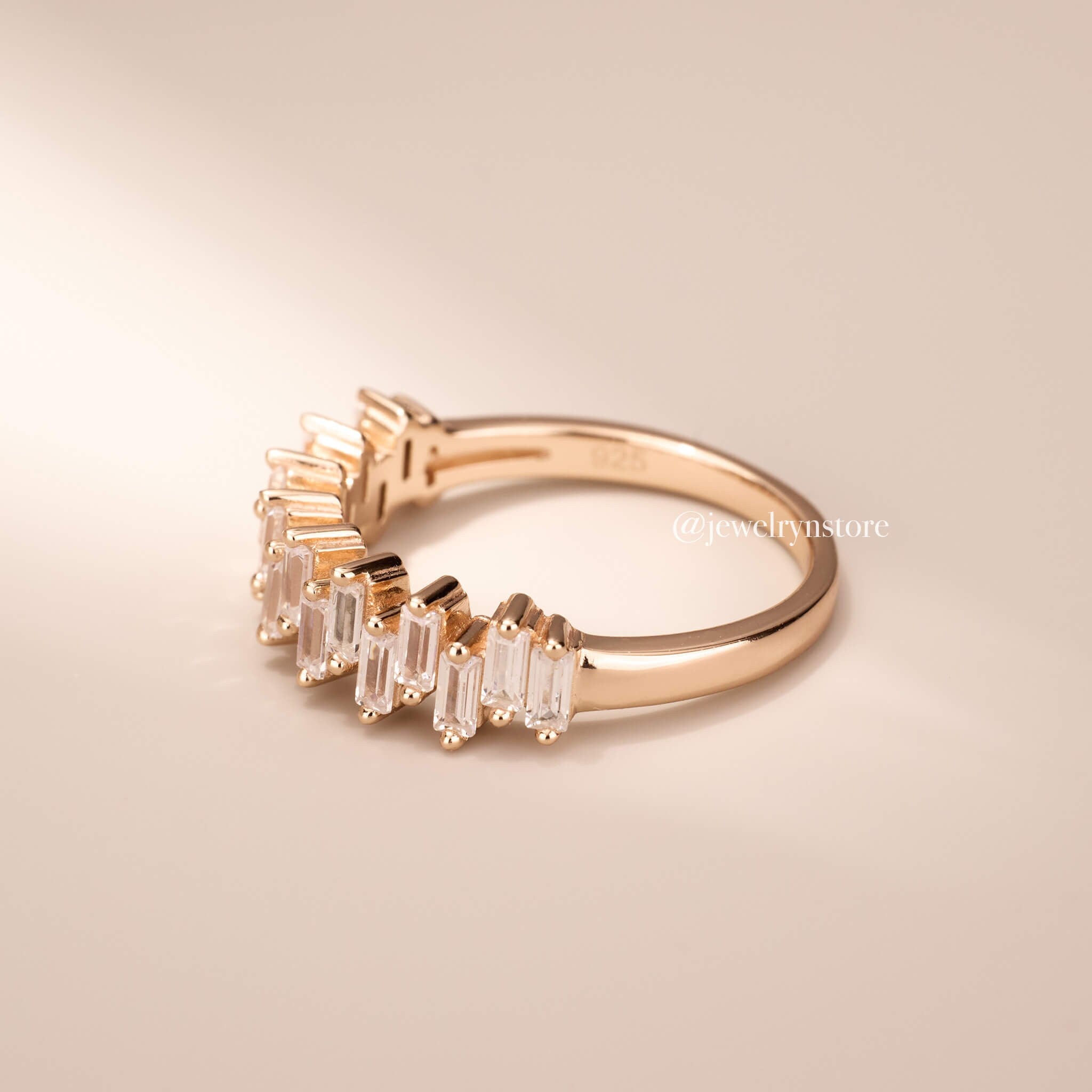 925 Silver Half - Eternity Ring - Jewelry And Store