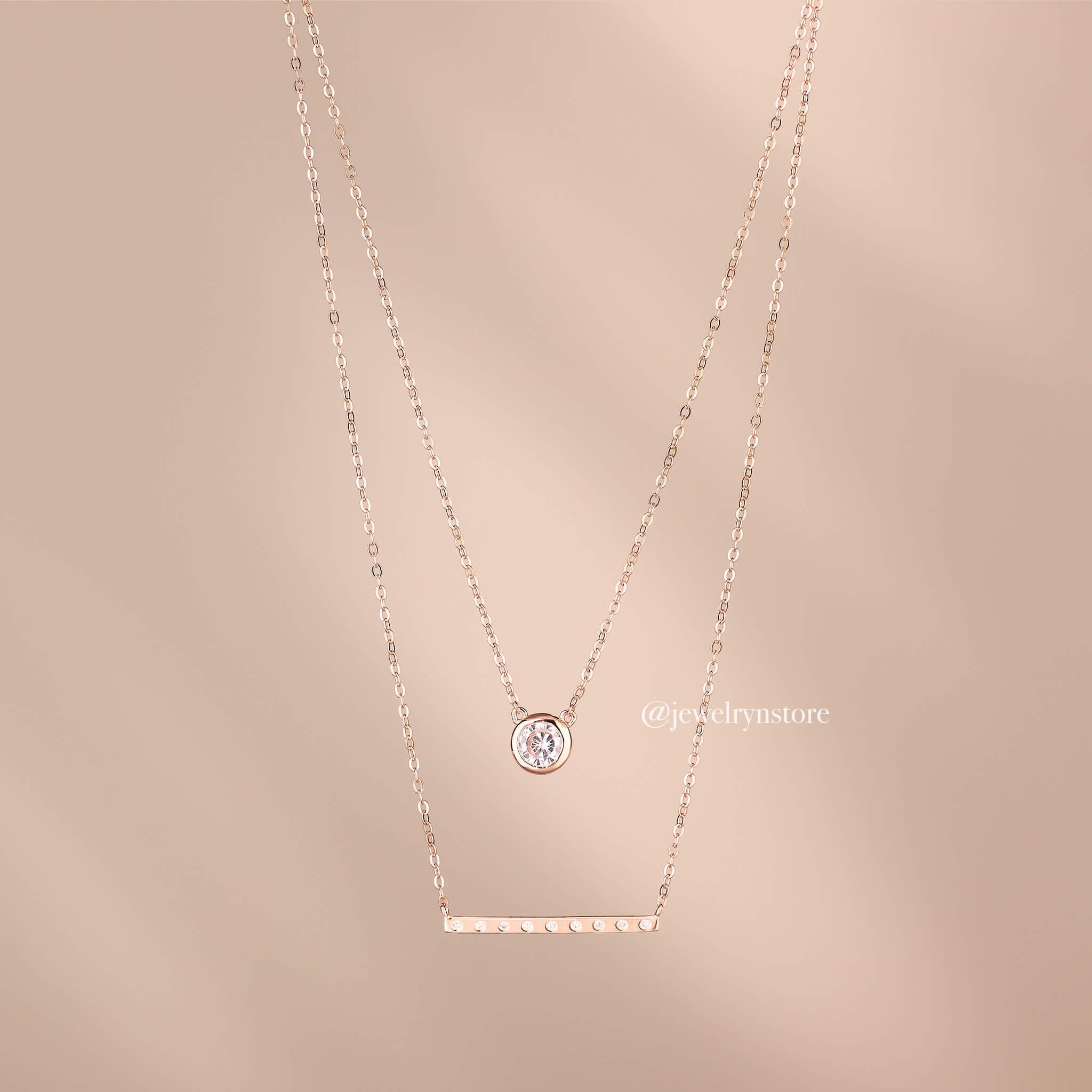 925 Silver Double Layered necklace - Jewelry And Store