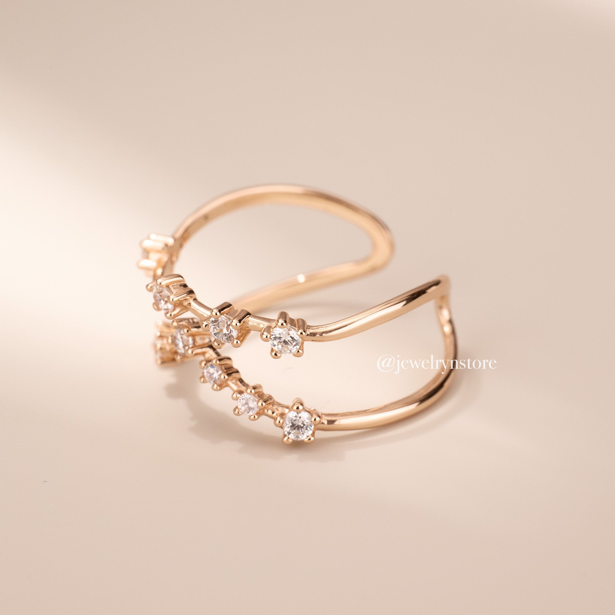 925 Silver Starry Star Ring - Jewelry And Store