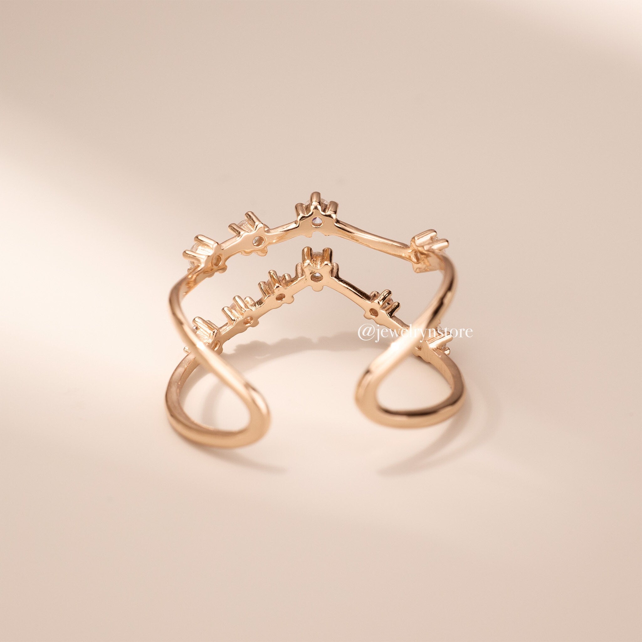 925 Silver Starry Star Ring - Jewelry And Store