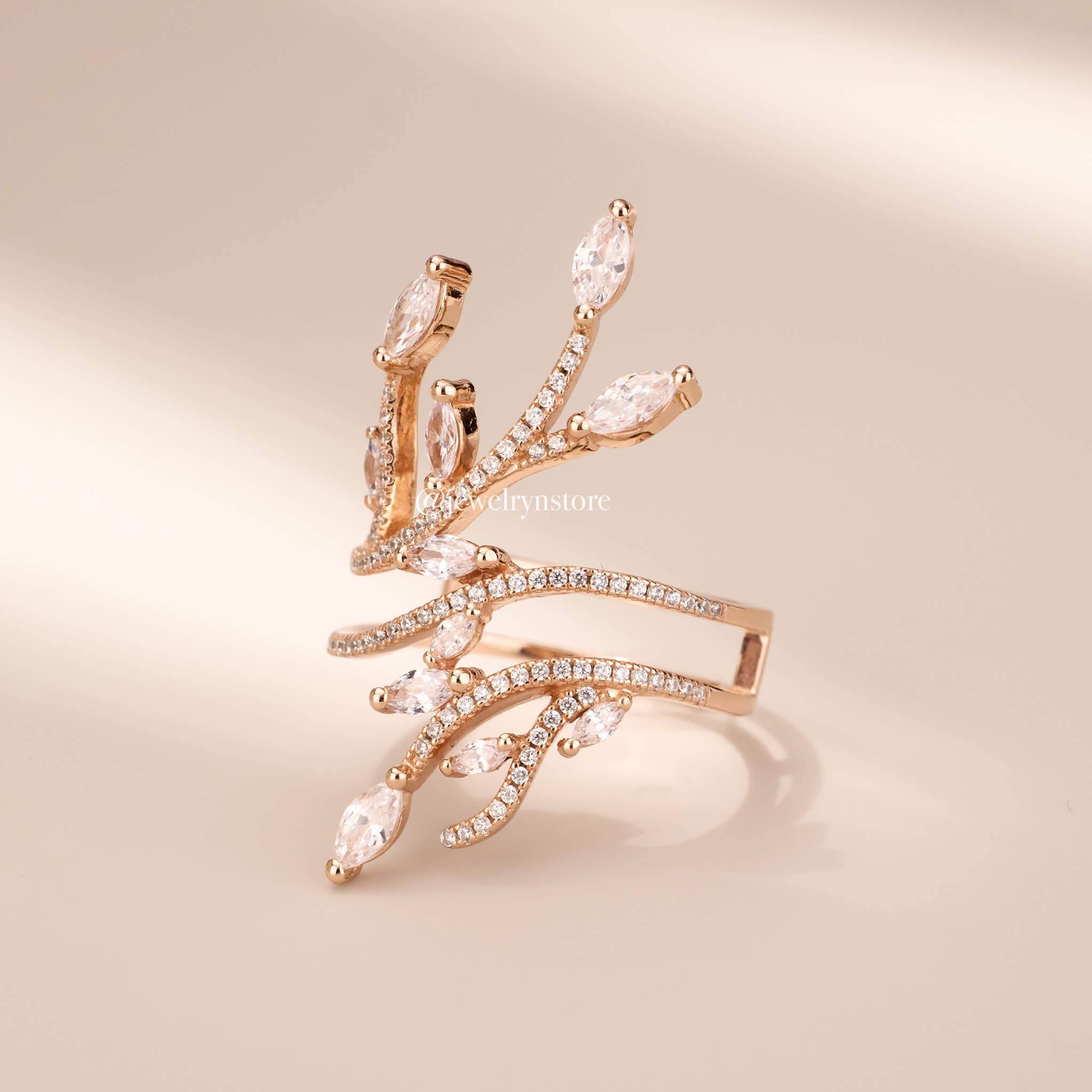 925 Silver Vine Ring - Jewelry And Store