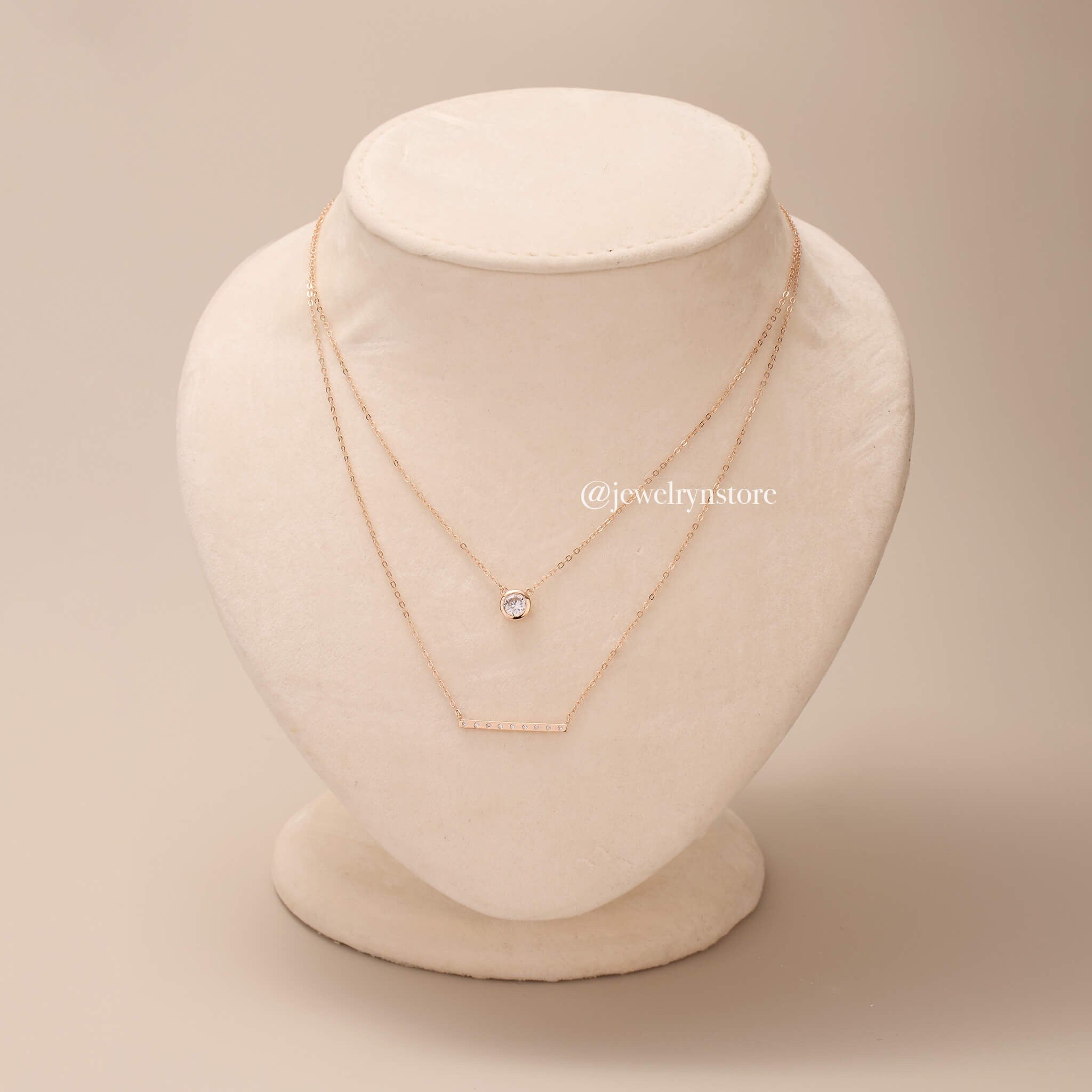 925 Silver Double Layered necklace - Jewelry And Store