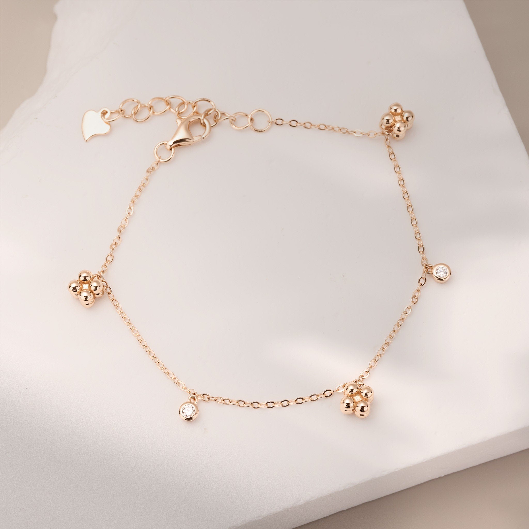 925 Silver Dainty Cubic Bracelet - Jewelry And Store