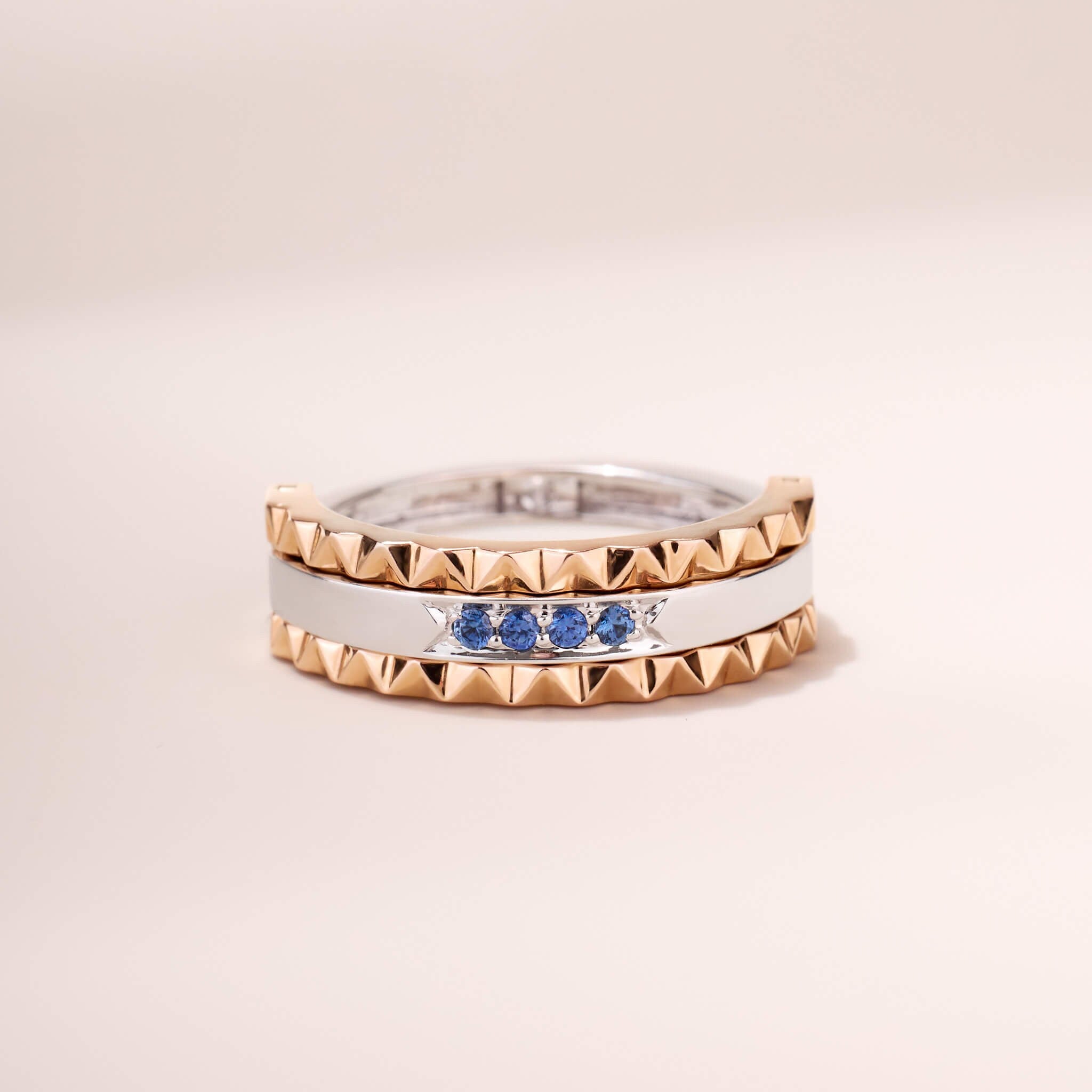 Two - Flips Diamond and Sapphire Ring(1 Rings with 6 Styles) - Jewelry And Store