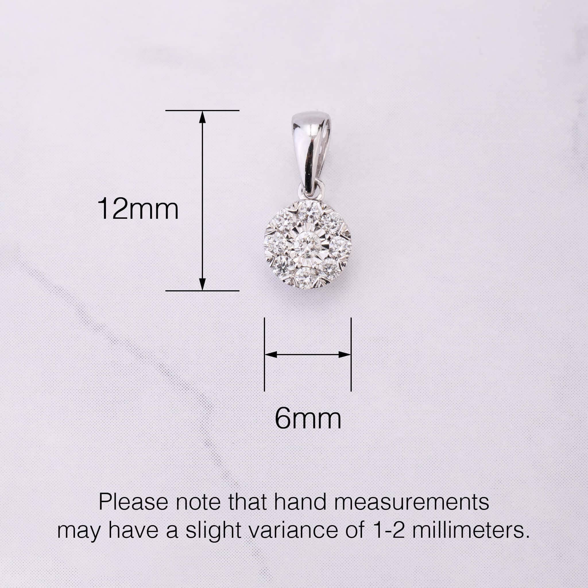 18K Gold Minimalist Natural Diamond Pendant - Jewelry And Store