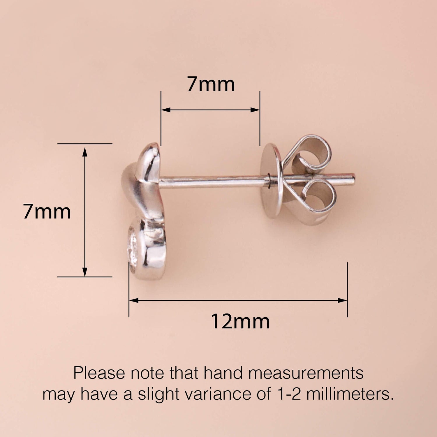 Platinum XOXO Natural Diamond Earrings - Jewelry And Store