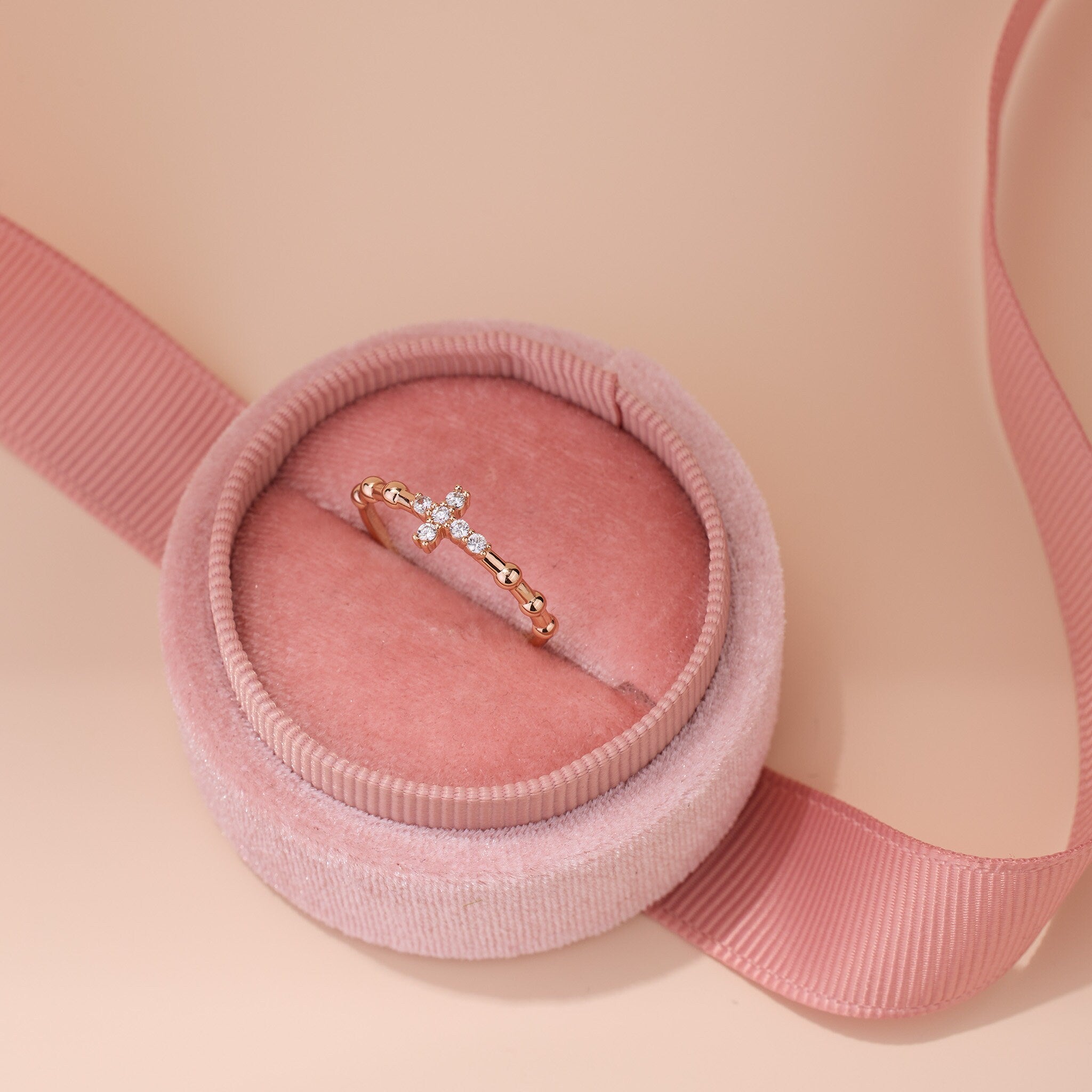 925 Silver Minimalist Cross Ring - Jewelry And Store