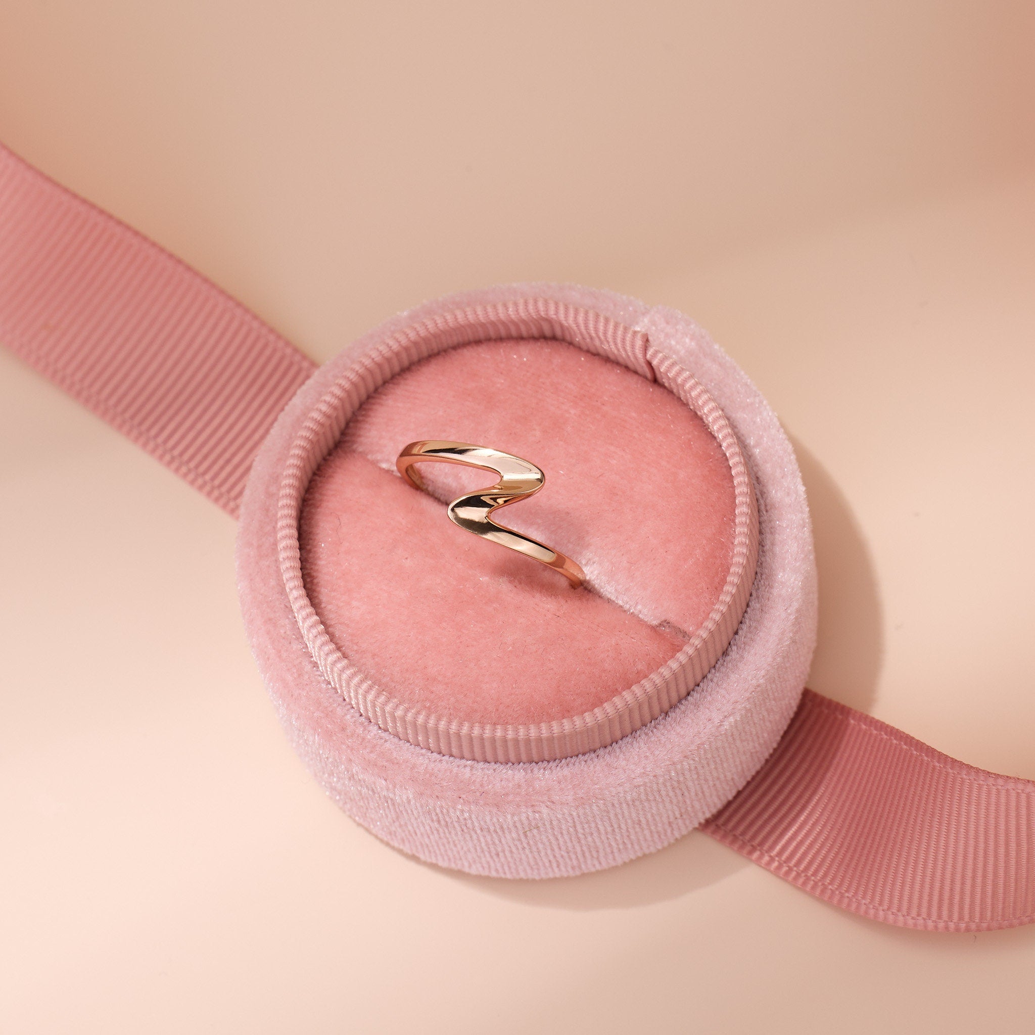 925 Silver Minimalist Wavy Ring - Jewelry And Store