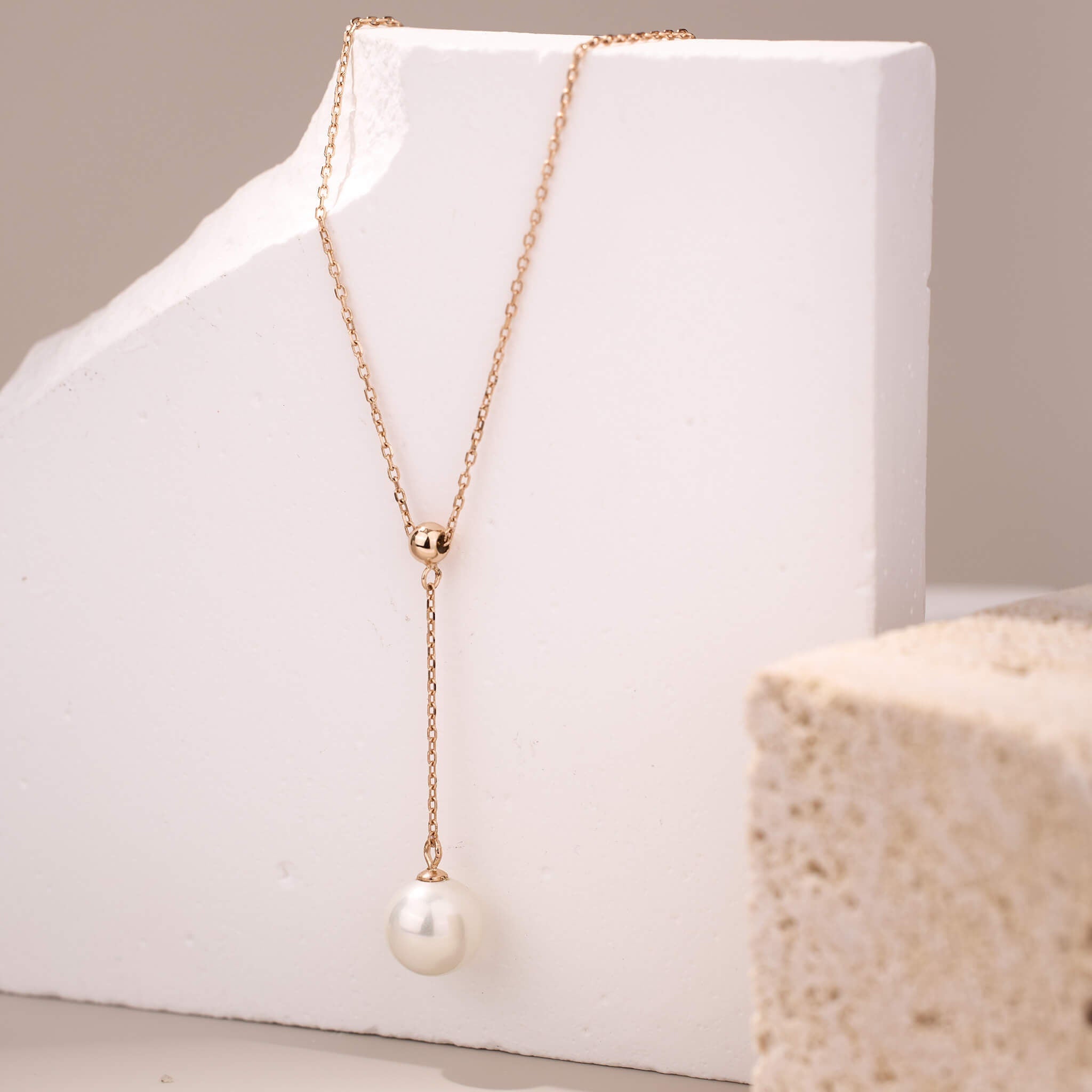 925 Silver Pearl Drop Necklace - Jewelry And Store