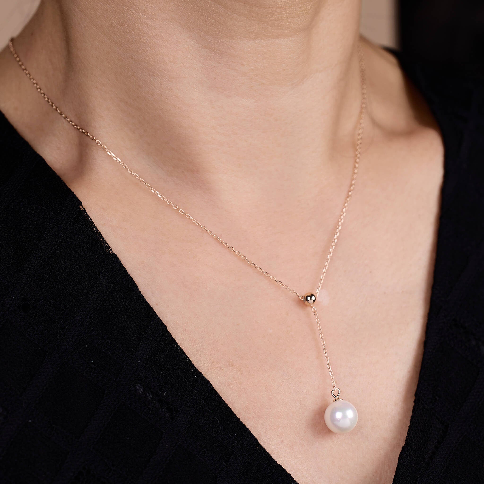 925 Silver Pearl Drop Necklace - Jewelry And Store