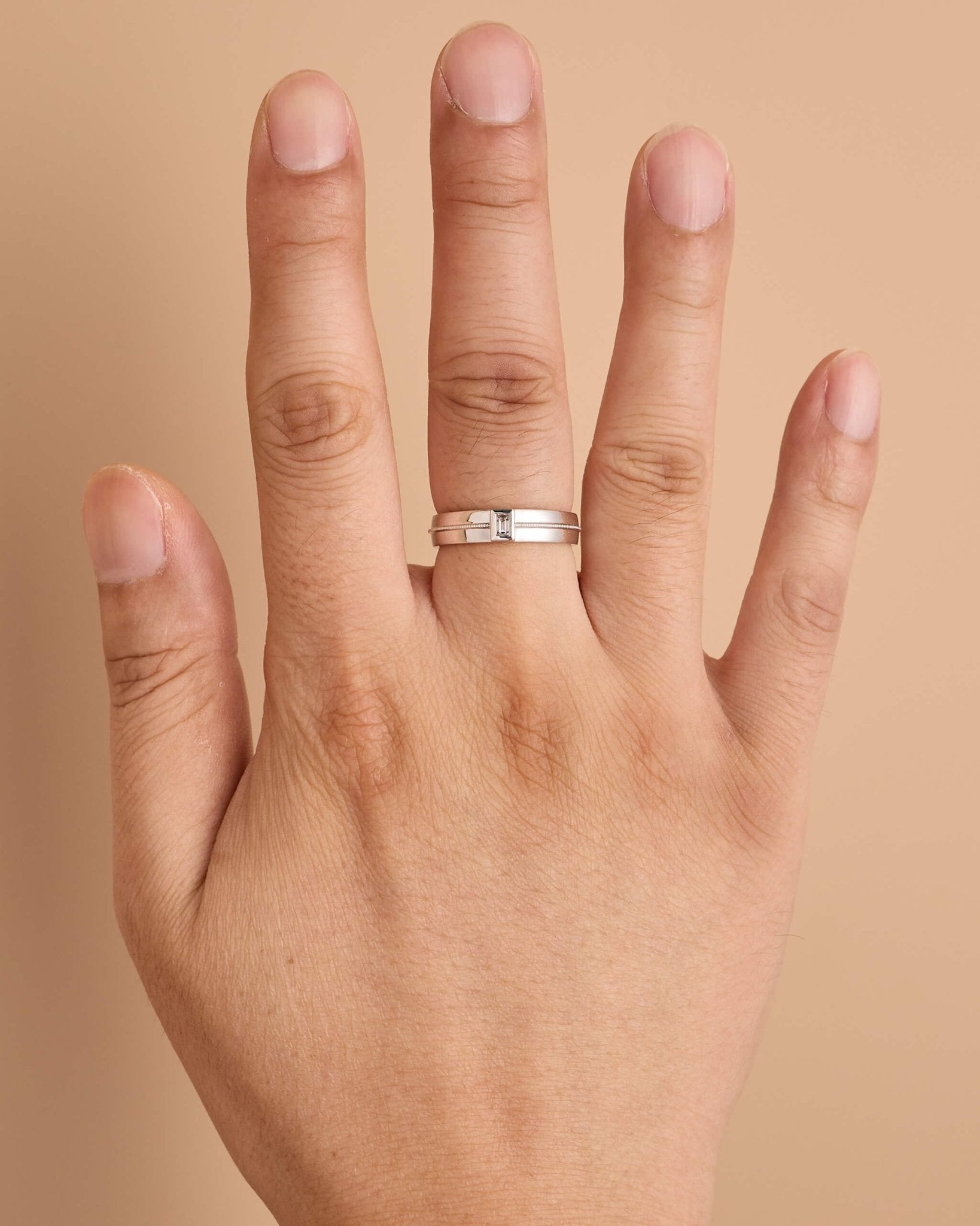 18K Gold Unisex Diamond Band Ring - Jewelry And Store