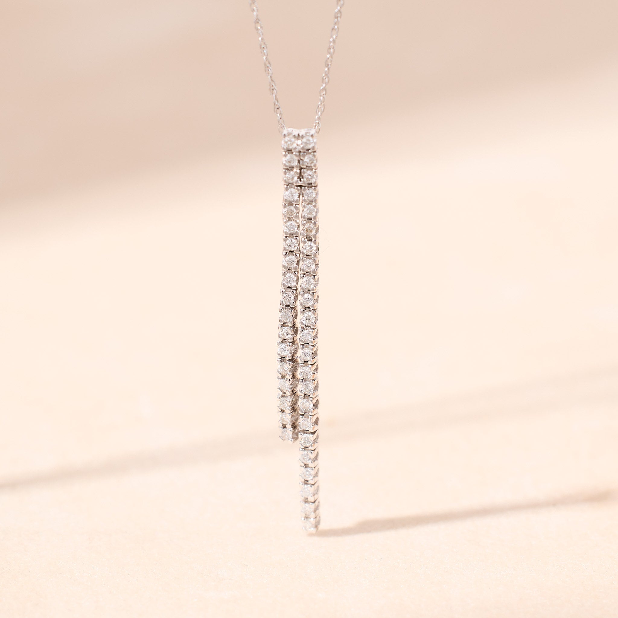 18K Gold Black Diamond Chain Pendant - Jewelry And Store