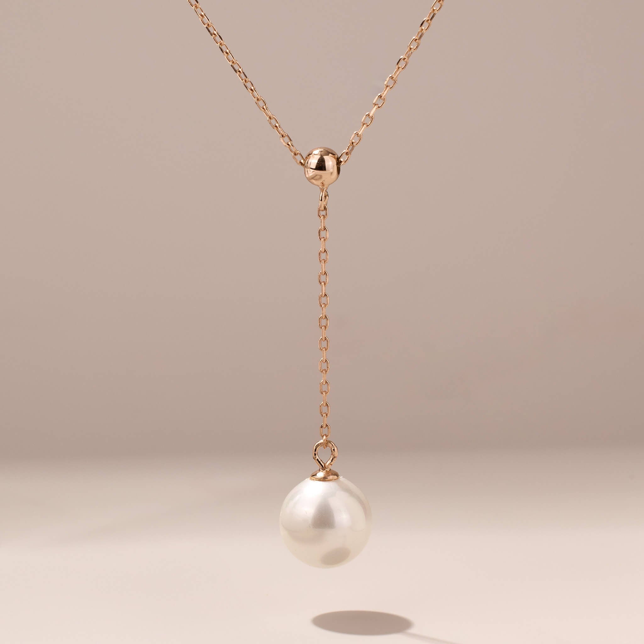 925 Silver Pearl Drop Necklace - Jewelry And Store