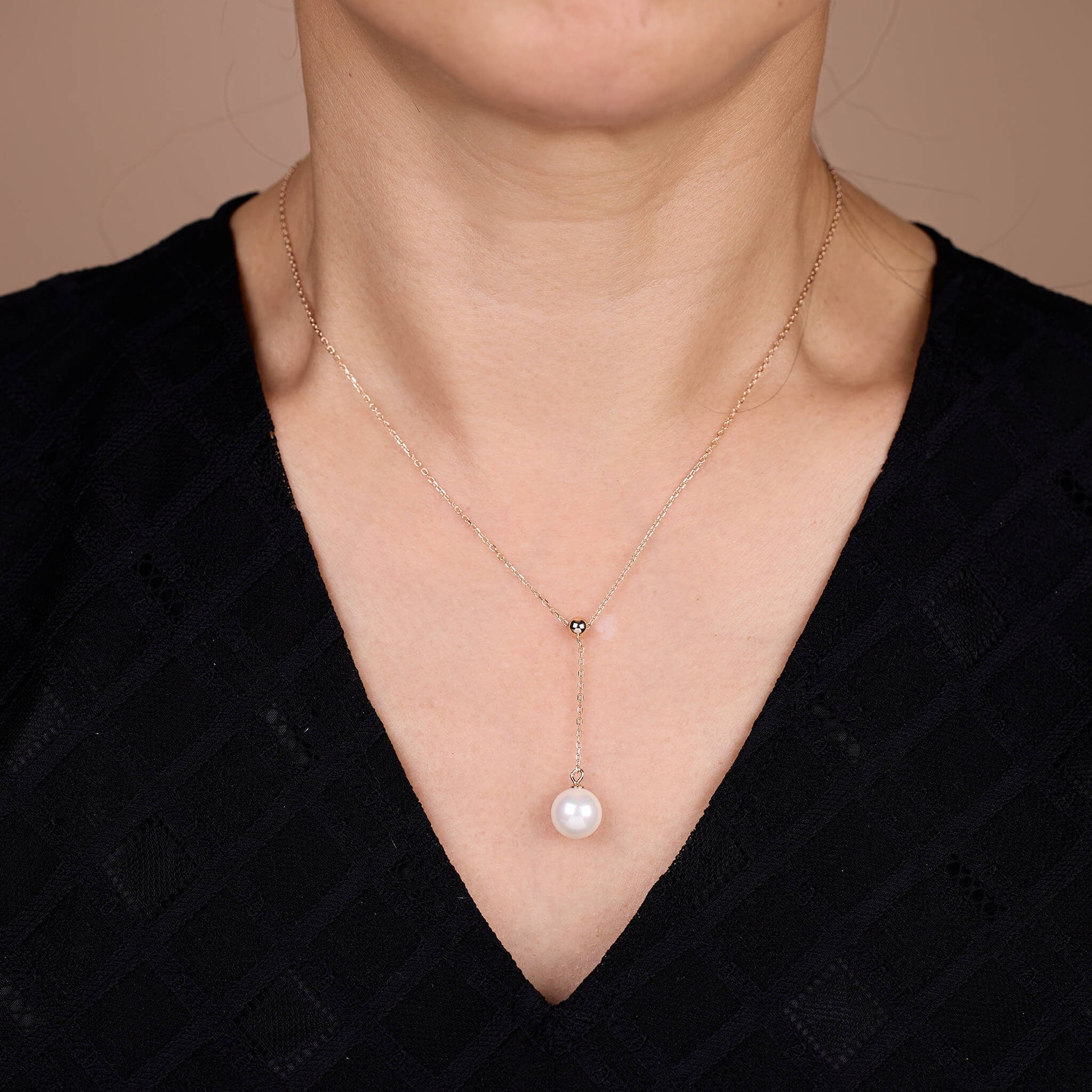 925 Silver Pearl Drop Necklace - Jewelry And Store