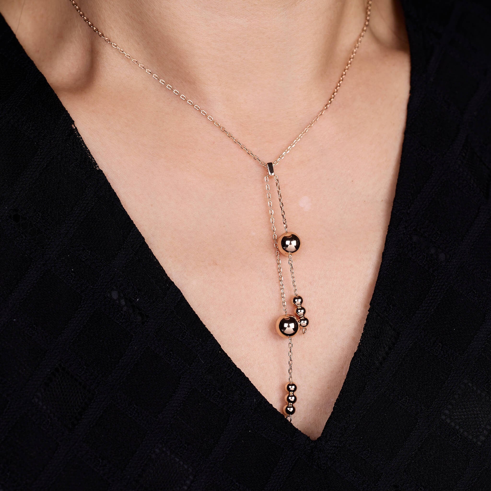 925 Silver Charm Long Necklace - Jewelry And Store