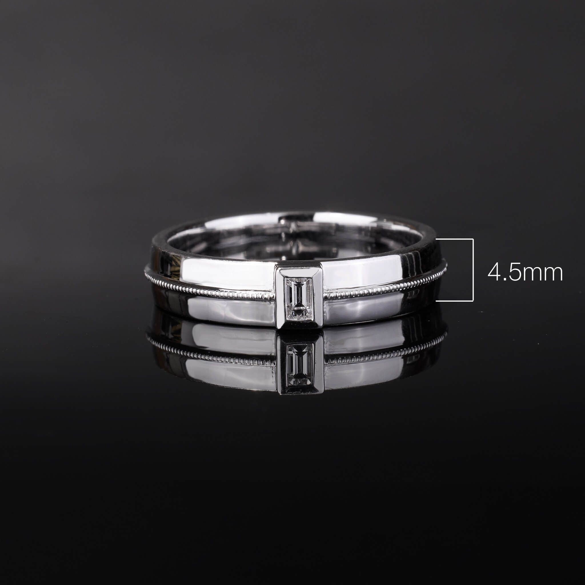 18K Gold Unisex Diamond Band Ring - Jewelry And Store