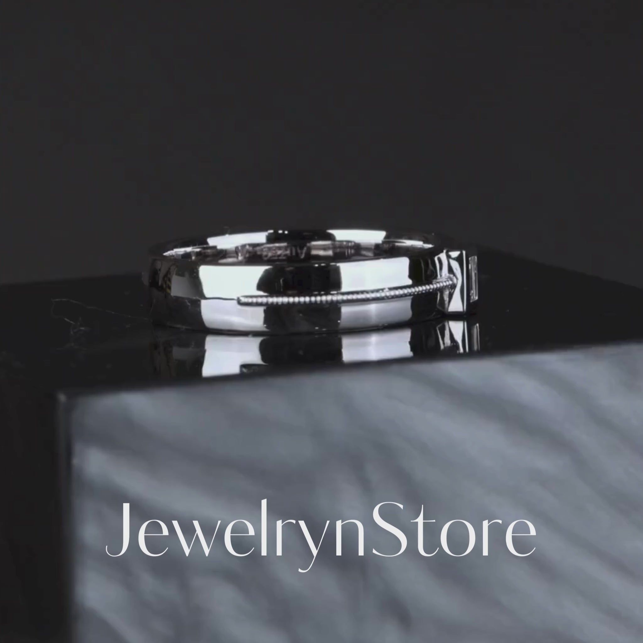 18K Gold Unisex Diamond Band Ring