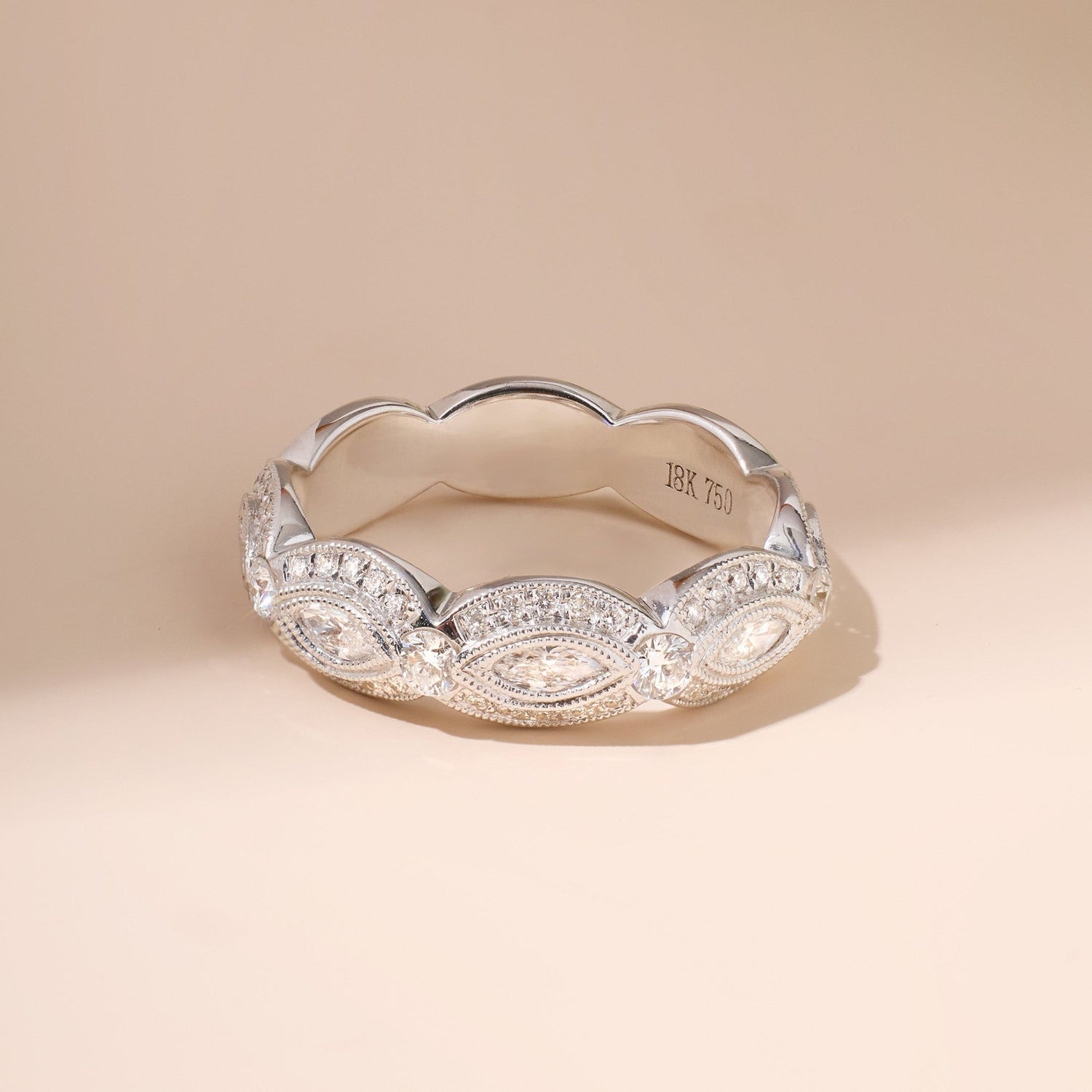 Vintage - Style Diamond Band - Jewelry And Store