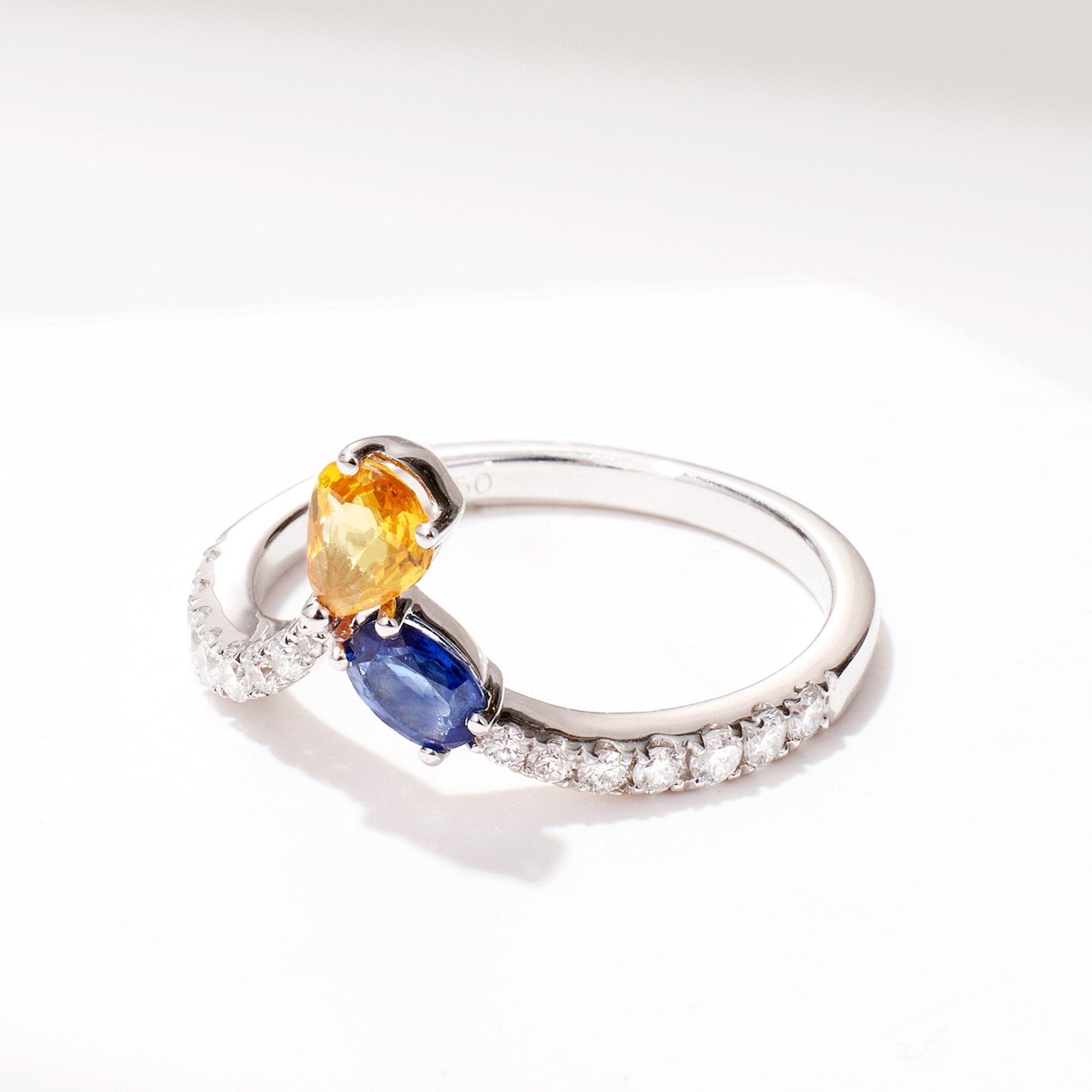 Pear - shape Fancy Sapphire Ring - Jewelry And Store