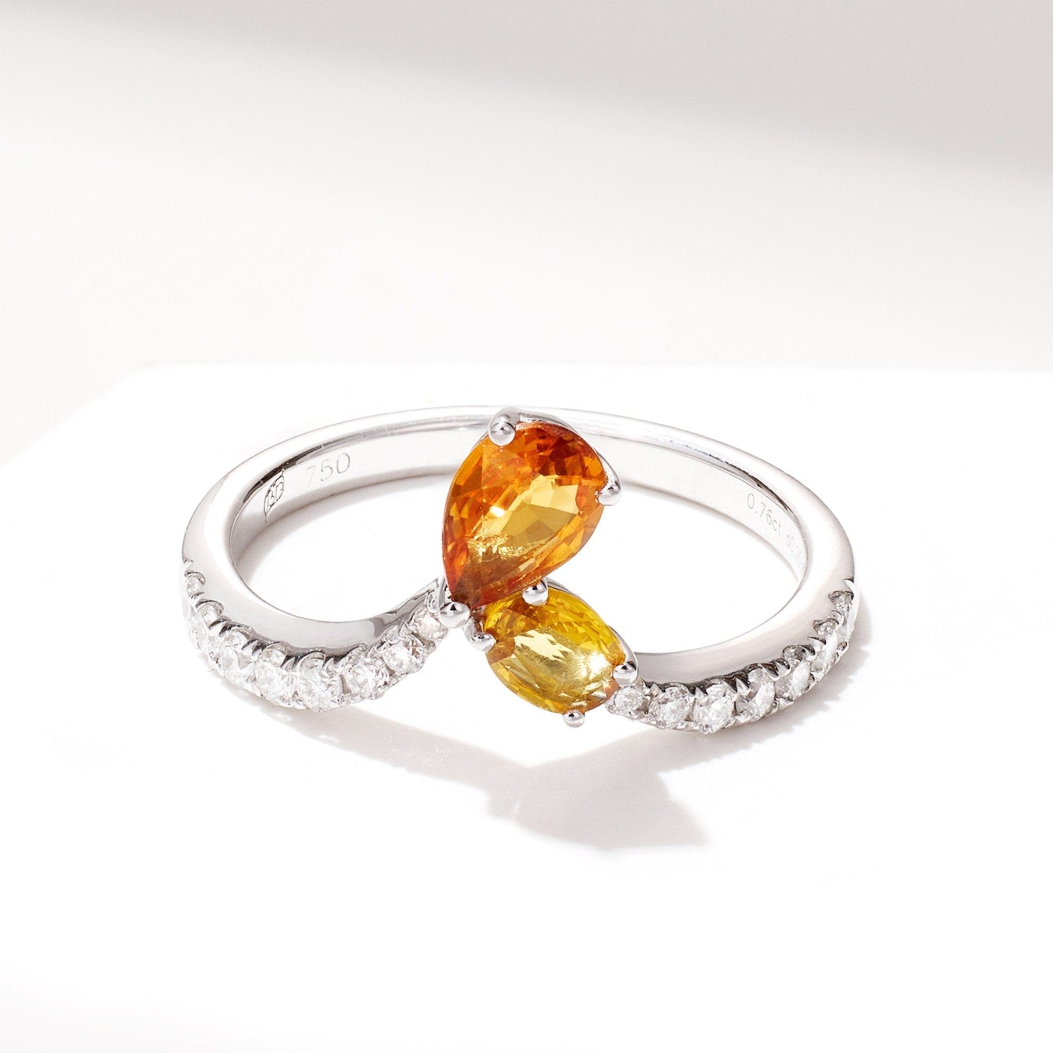 Pear - shape Fancy Sapphire Ring - Jewelry And Store