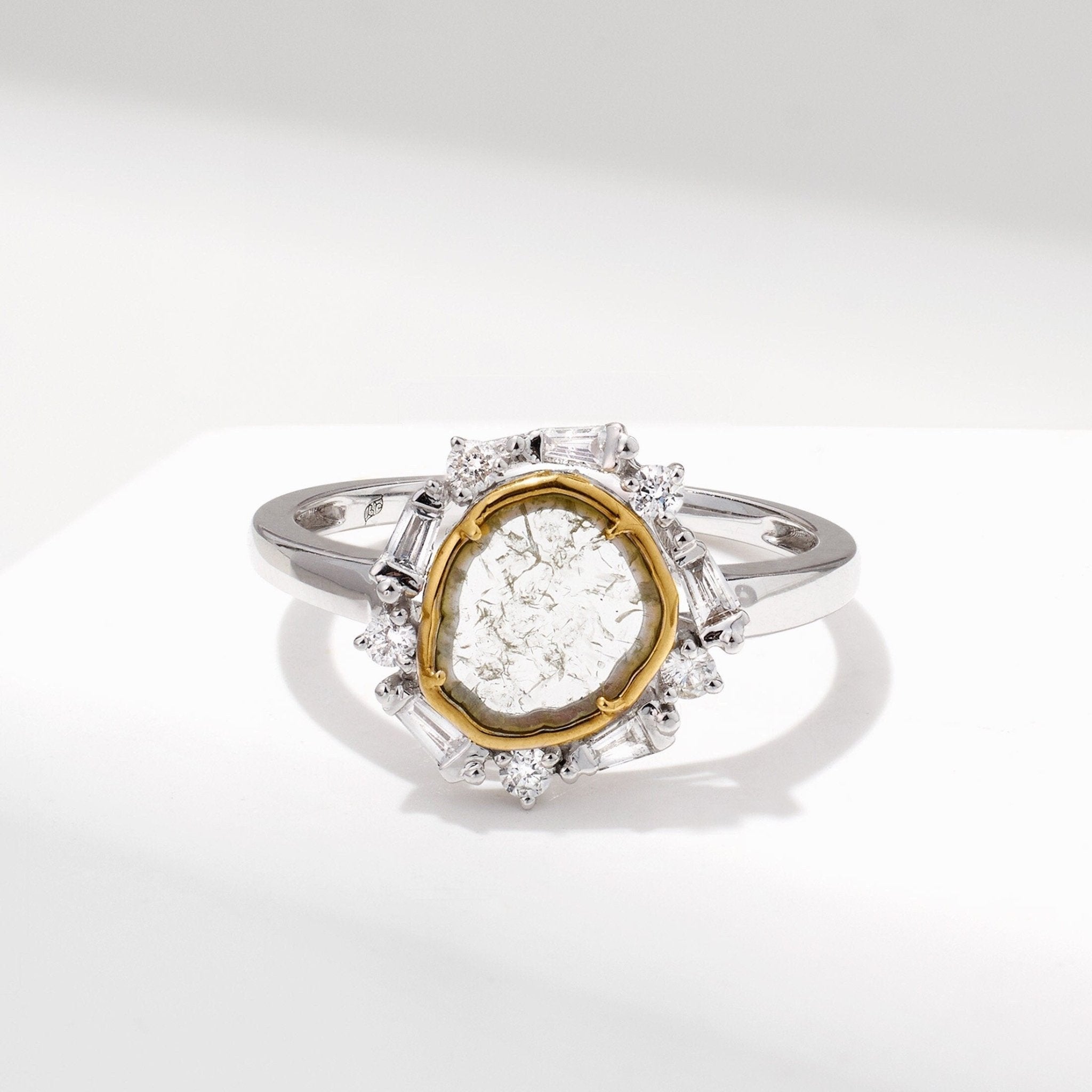 Slice Diamond Sunflower Ring - Jewelry And Store