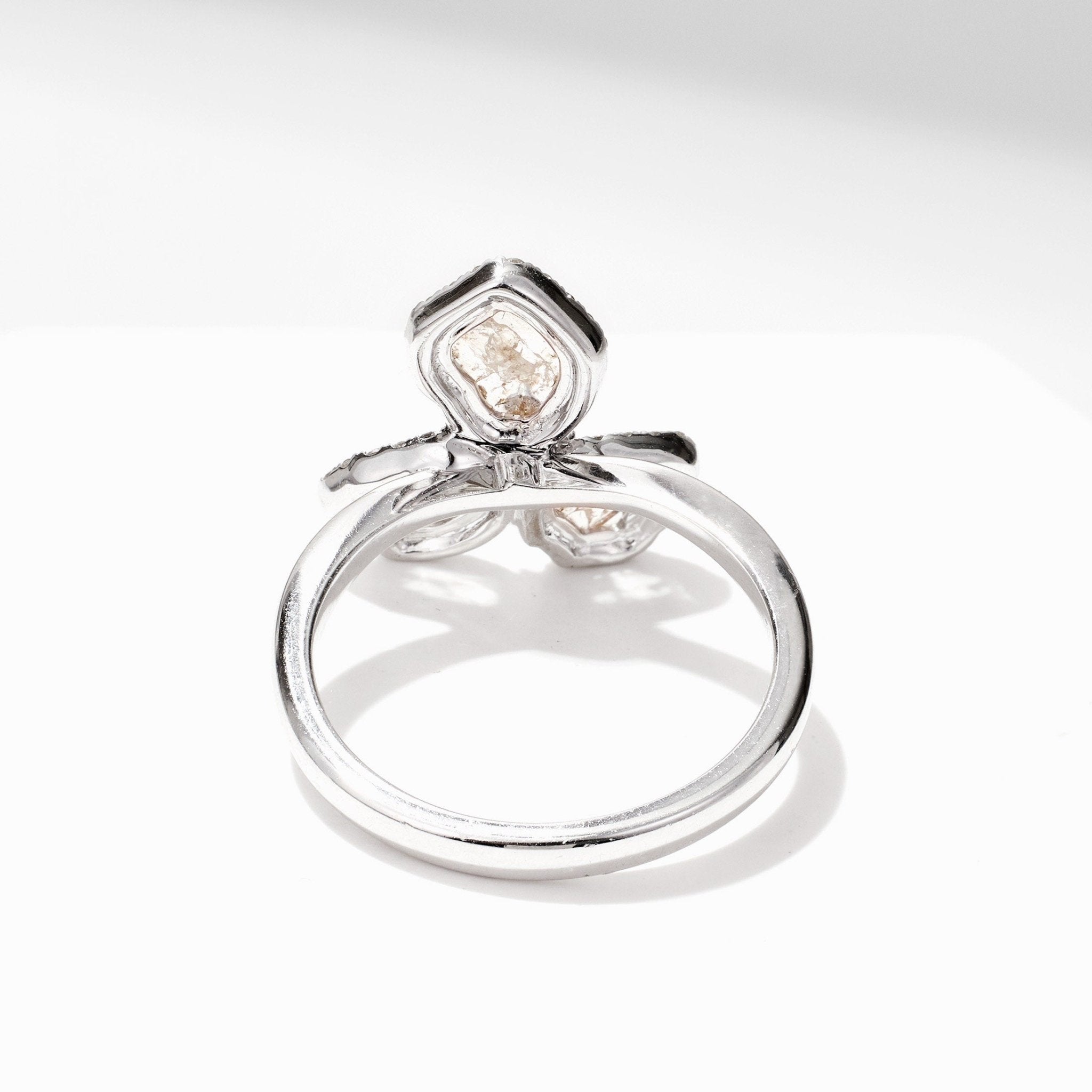 Slice Diamond Flower Ring - Jewelry And Store