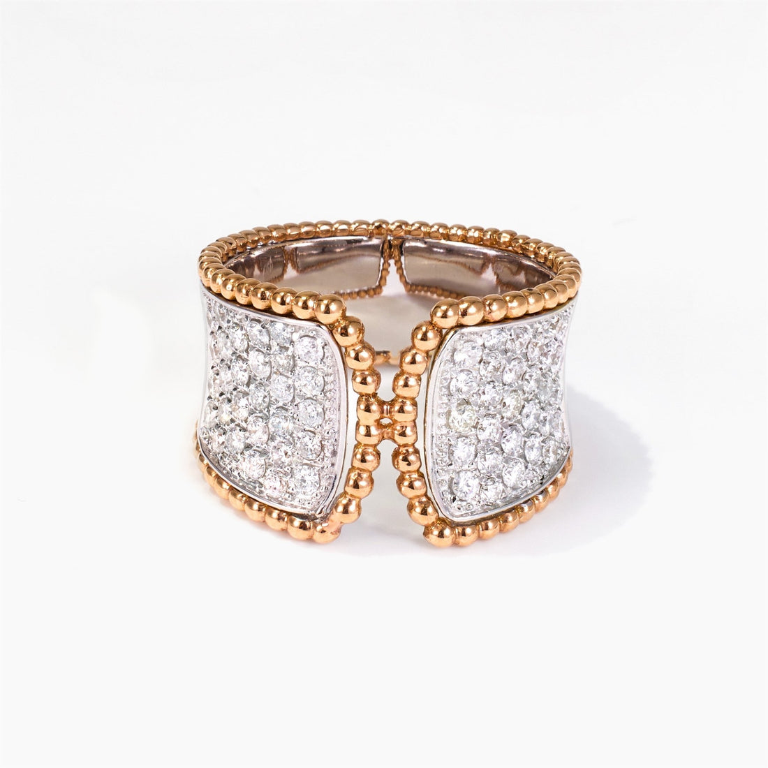 1.05ct.tw. Diamond Cocktail Ring in 18K Gold - Jewelry And Store
