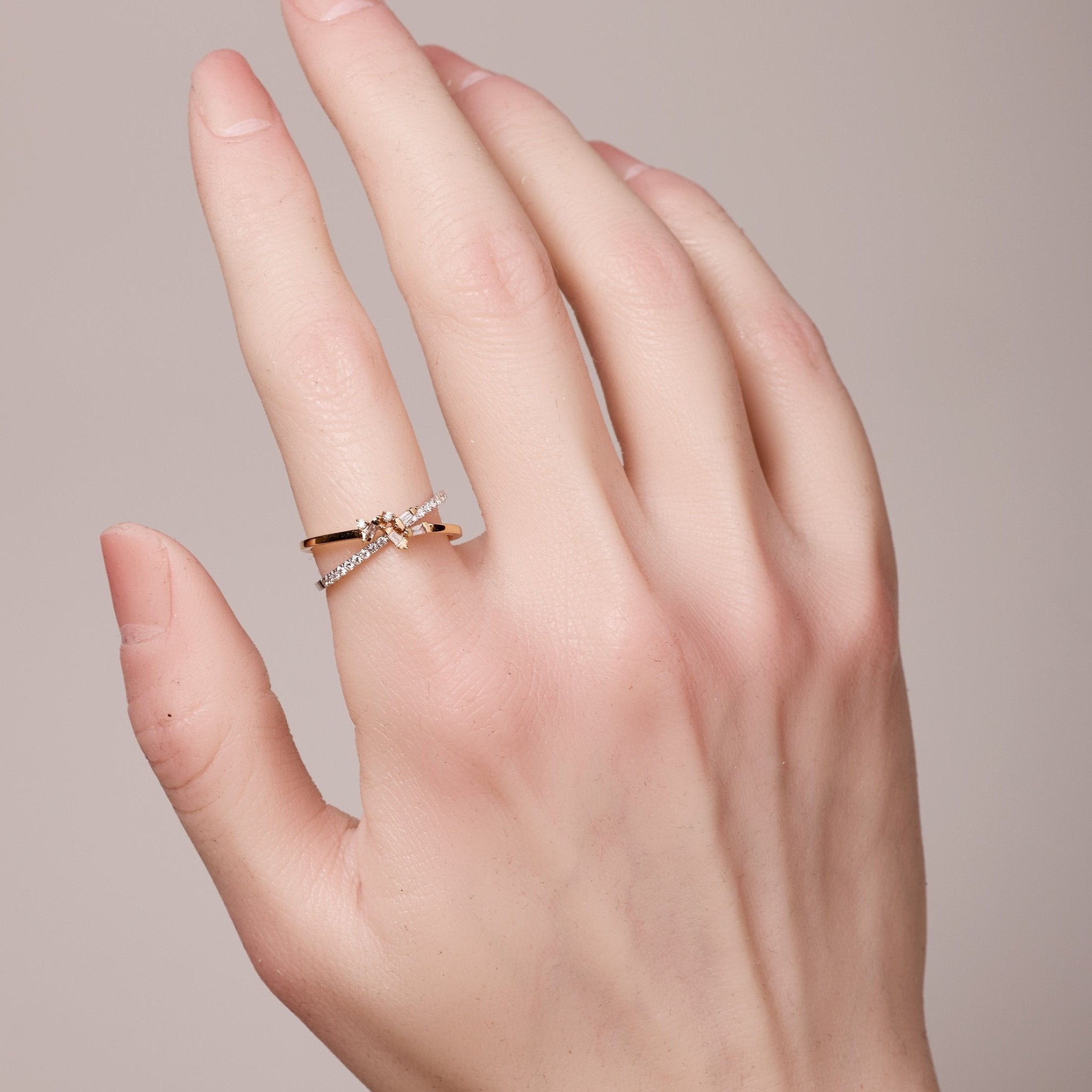 Orbit - Style Split Shank Diamond Ring - Jewelry And Store