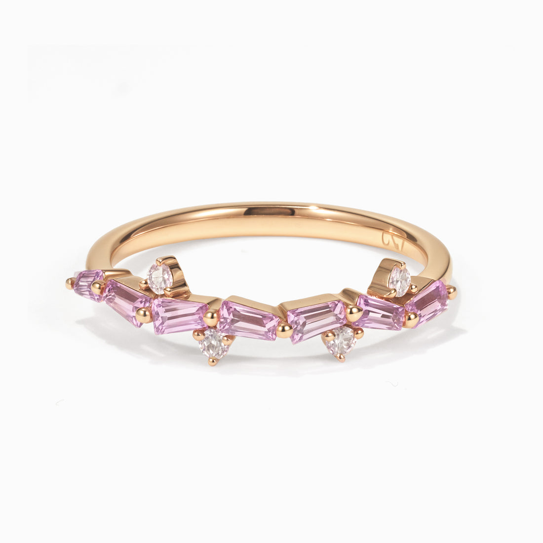 Petite Diamond and Gemstone Stackable Ring - Jewelry And Store