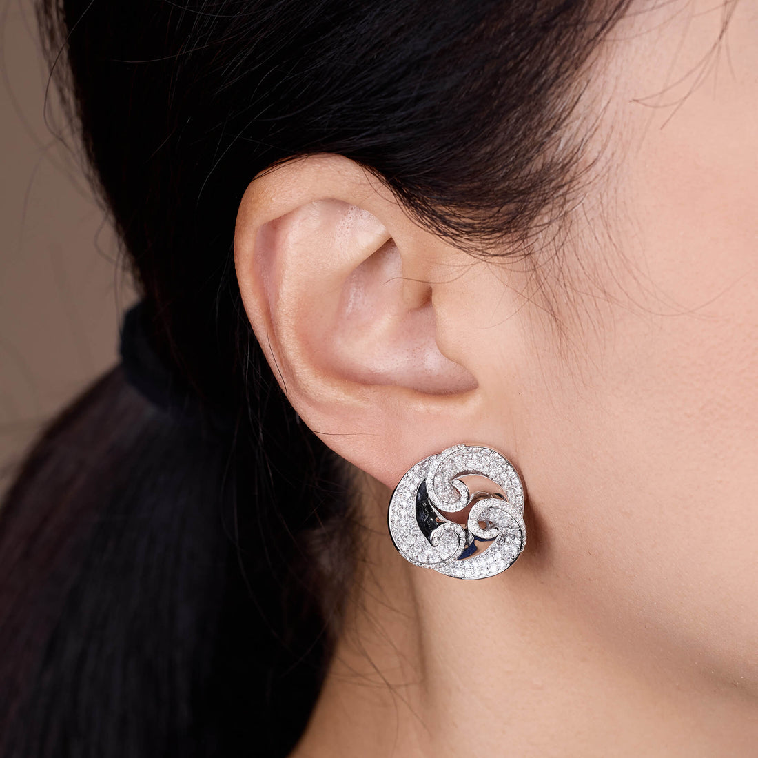 2.58ct.tw. Natural Diamond Earrings in 18K Gold - Jewelry And Store