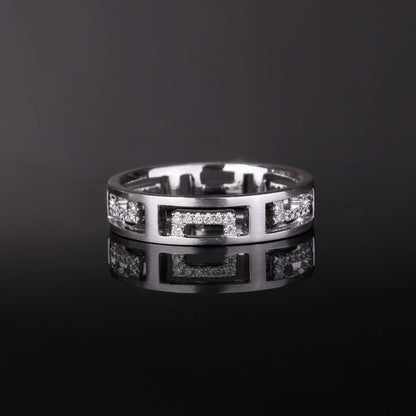 18K Gold Unisex Diamond Band Ring