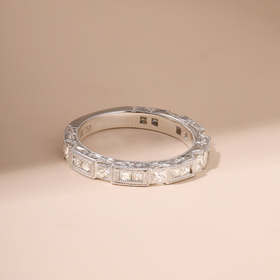 Vintage - Style Diamond Stackable Band - Jewelry And Store