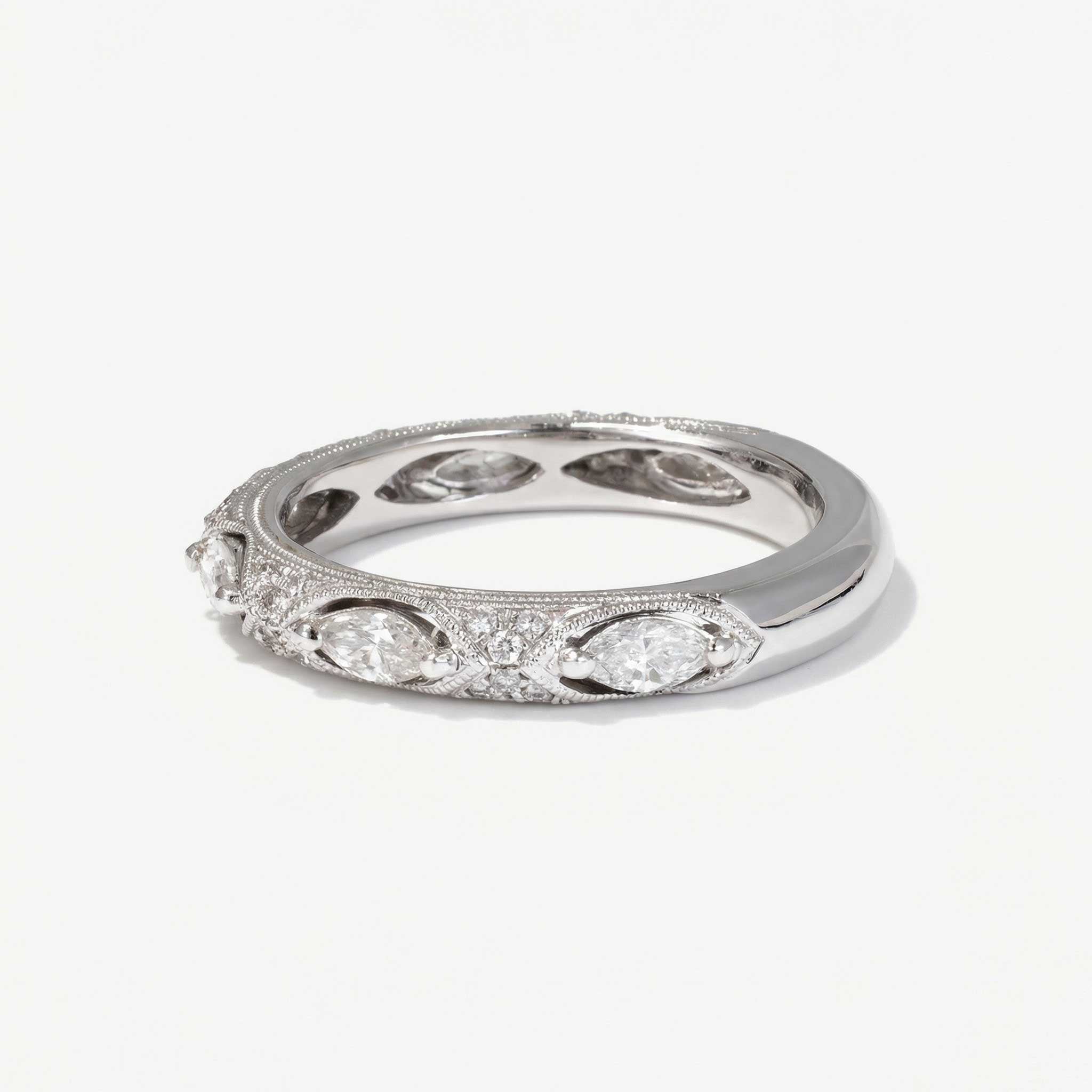 Natural Diamond Vintage Inspired Ring 18K Gold - JewelryandStore