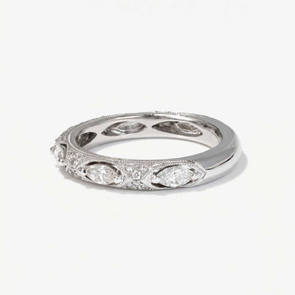 Natural Diamond Vintage Inspired Ring 18K Gold - JewelryandStore