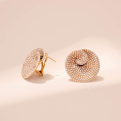 4.73ct.tw. Natural Diamond Earrings in 18K Gold - Jewelry And Store