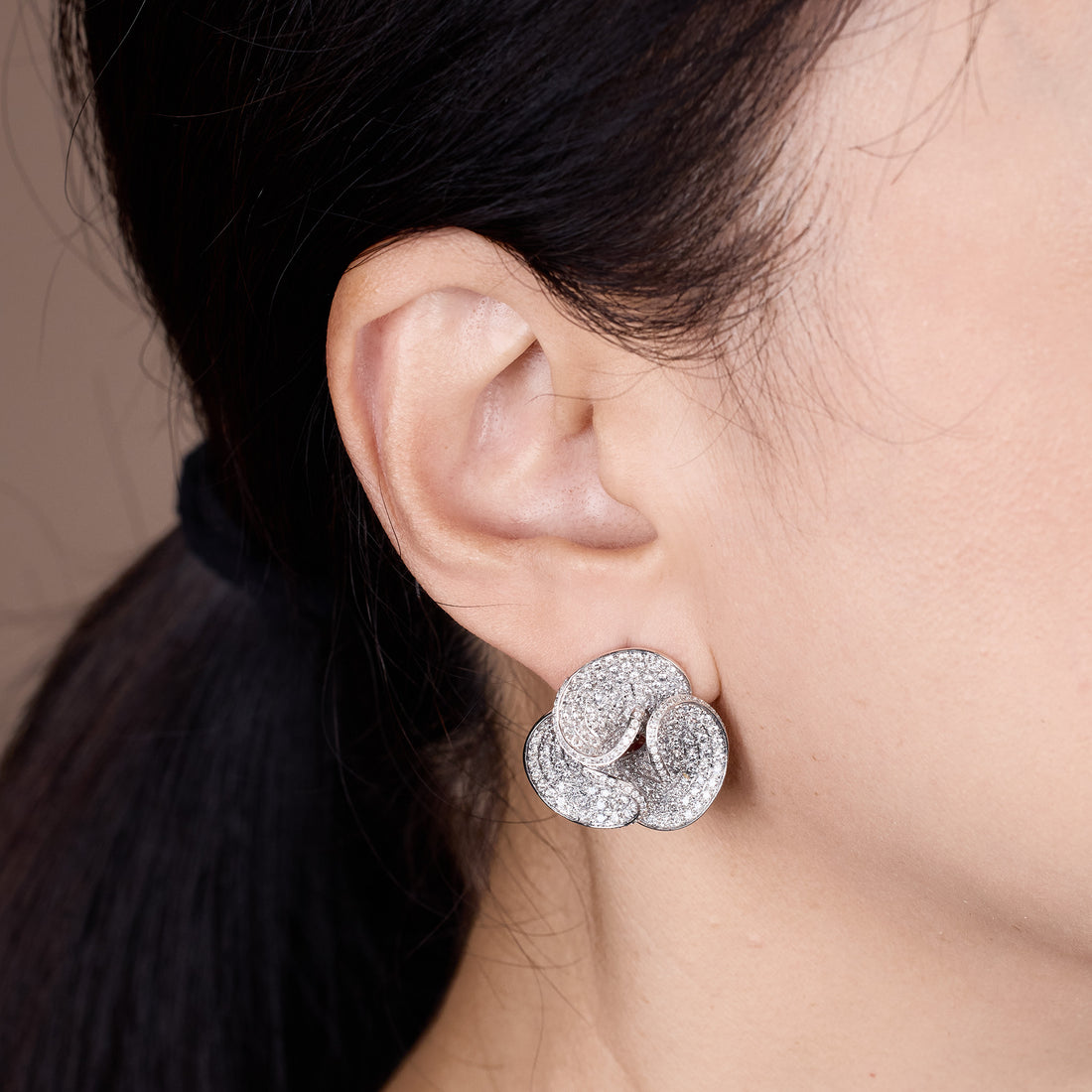 4.07ct.tw. Natural Diamond Earrings in 18K Gold - Jewelry And Store