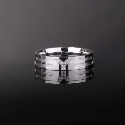 18K Gold Unisex Diamond Band Ring - Jewelry And Store