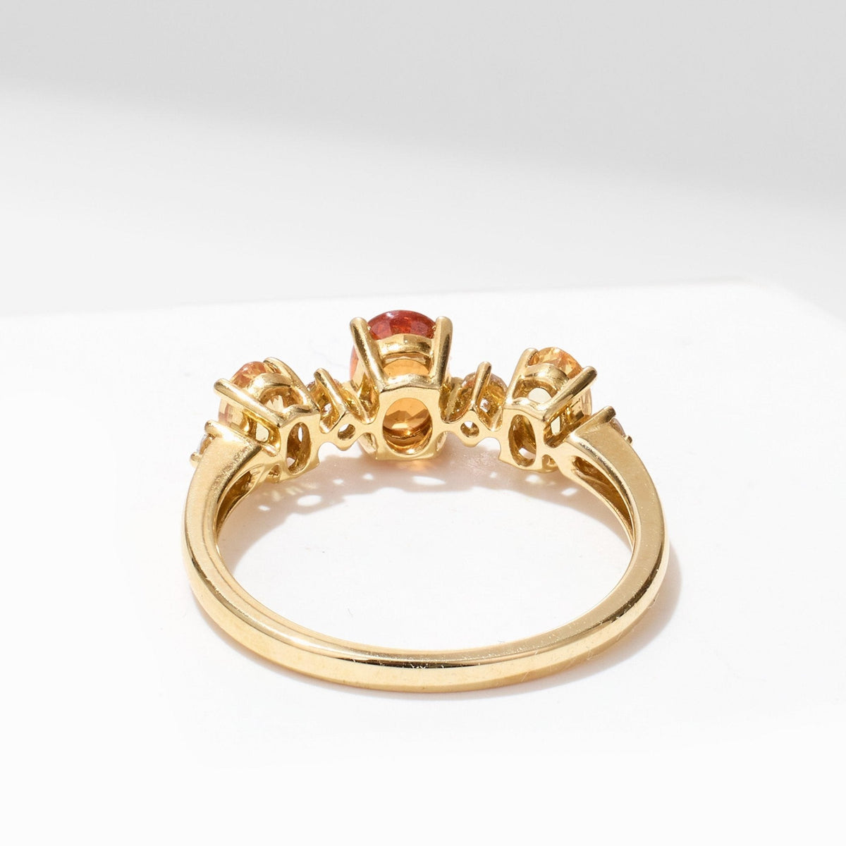 18K Gold Multi - Colored Natural Fancy Sapphire &amp; Diamond Ring - Jewelry And Store