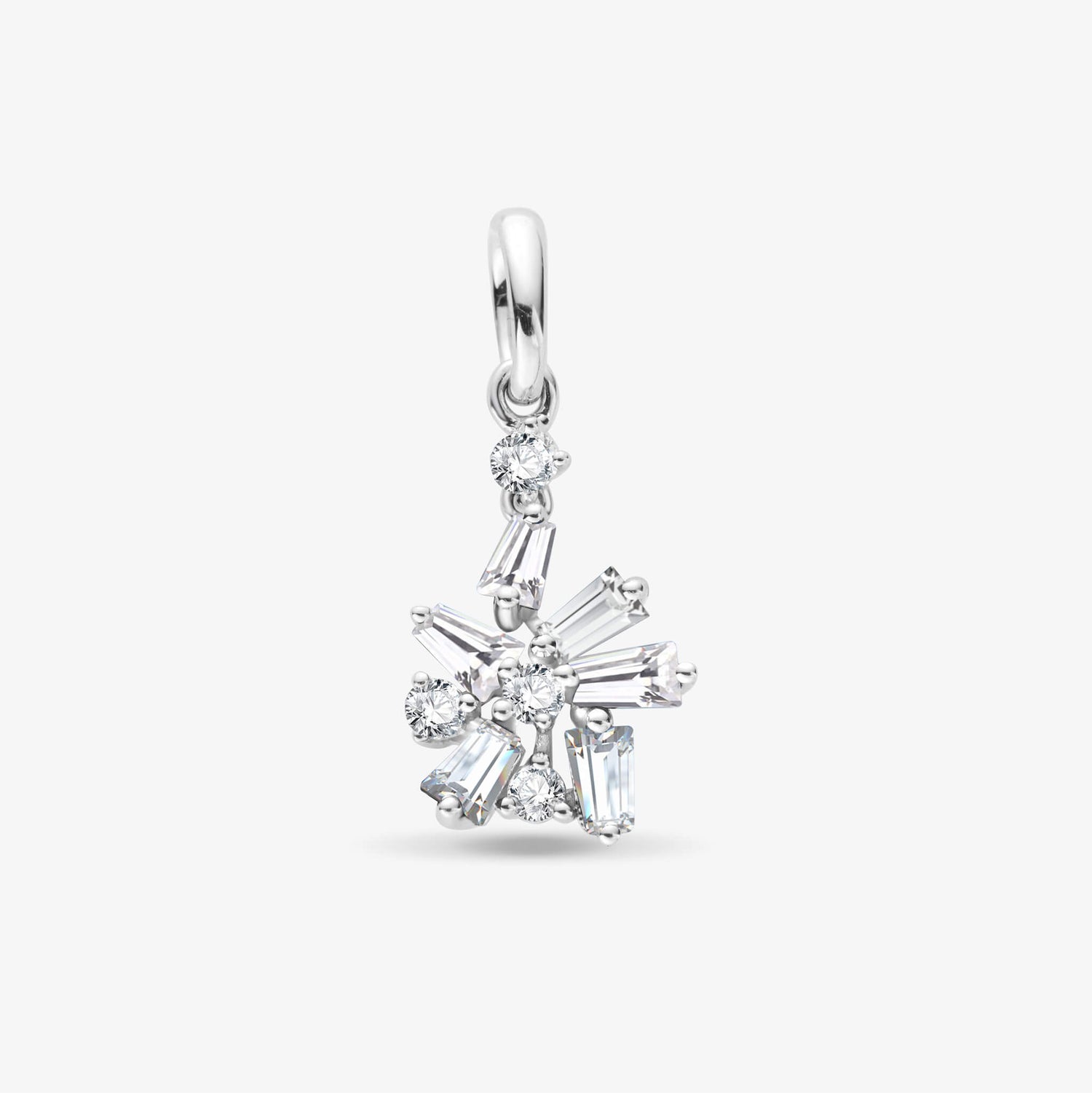18K Gold Snowflakes Pendant with Diamonds